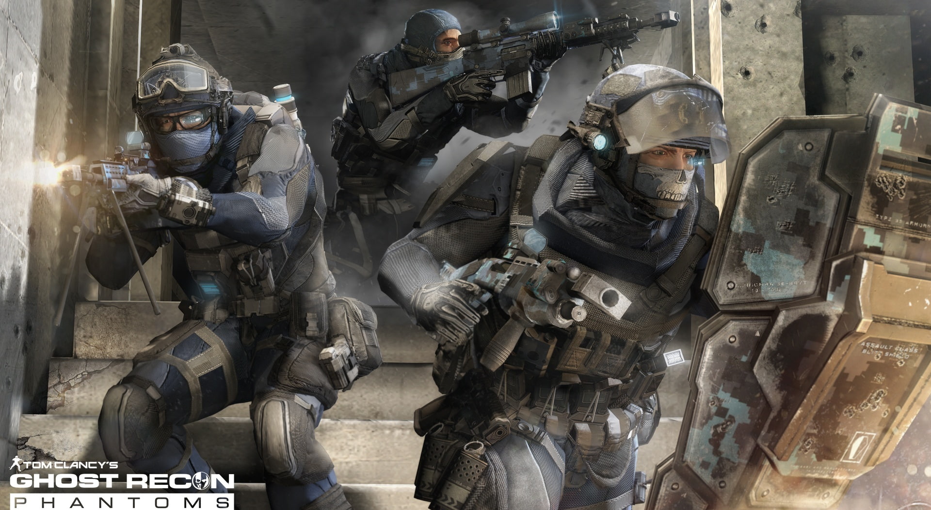 uniform, 1080P, headwear, people, Ghost Recon, safety, recon, obscured face, occupation, Games, government, helmet, standing, protection, gun, military uniform, HD Wallpaper