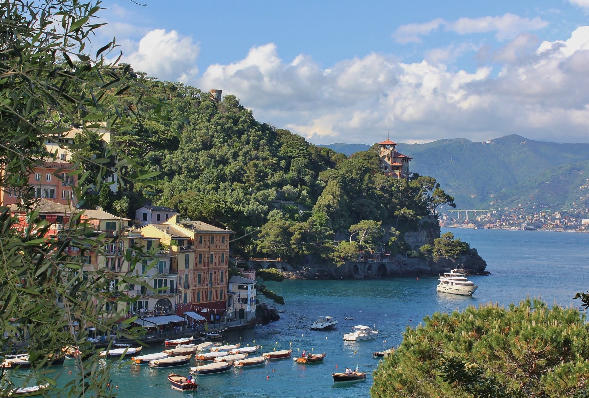 1080P, Italy, Towns, Portofino, Genoa, Liguria, HD Wallpaper