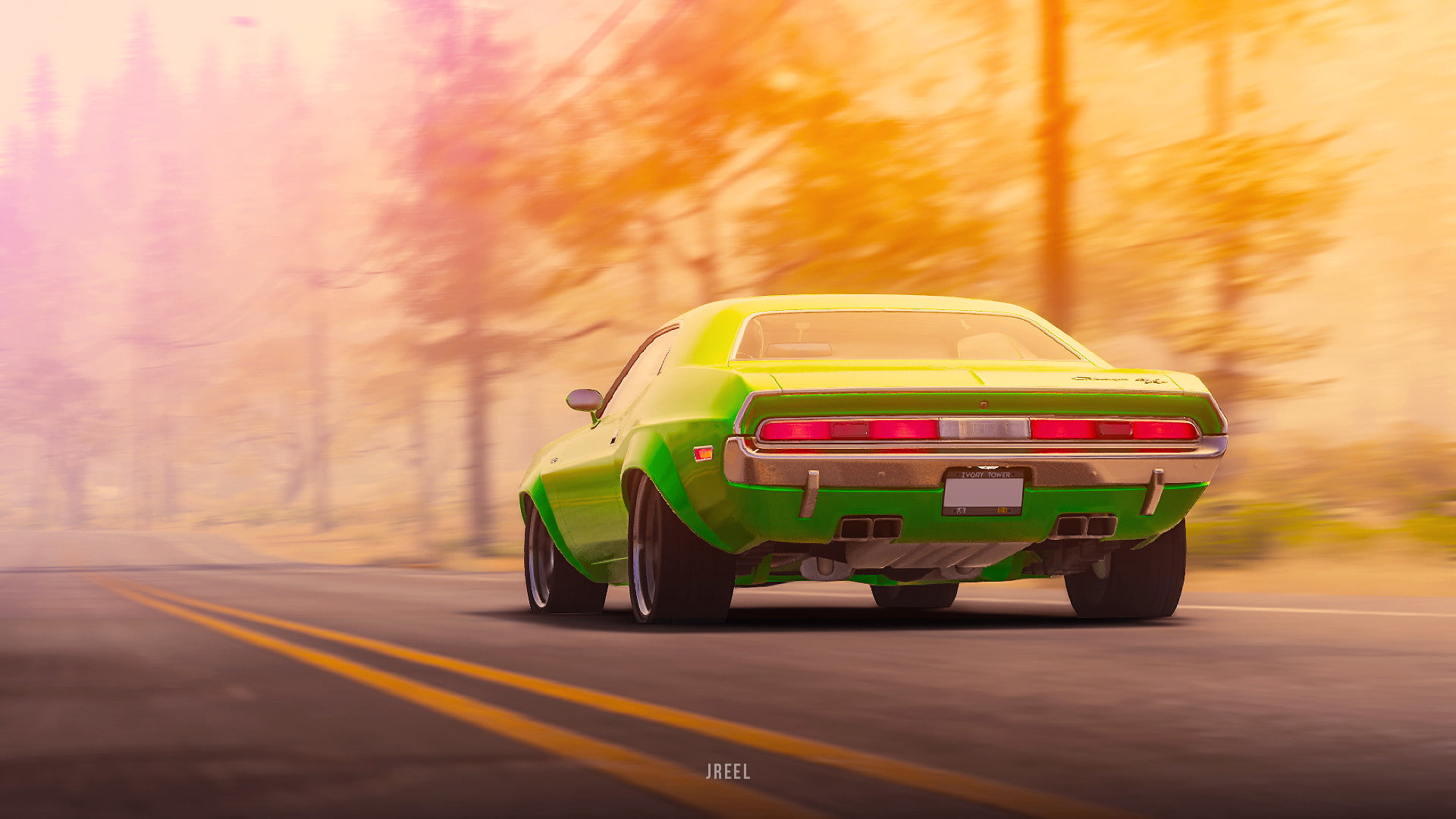 artist, pc games, hd, dodge, the crew 2, dodge challenger, artstation, games, artwork, 1080P, ps games, xbox games, the crew, HD Wallpaper