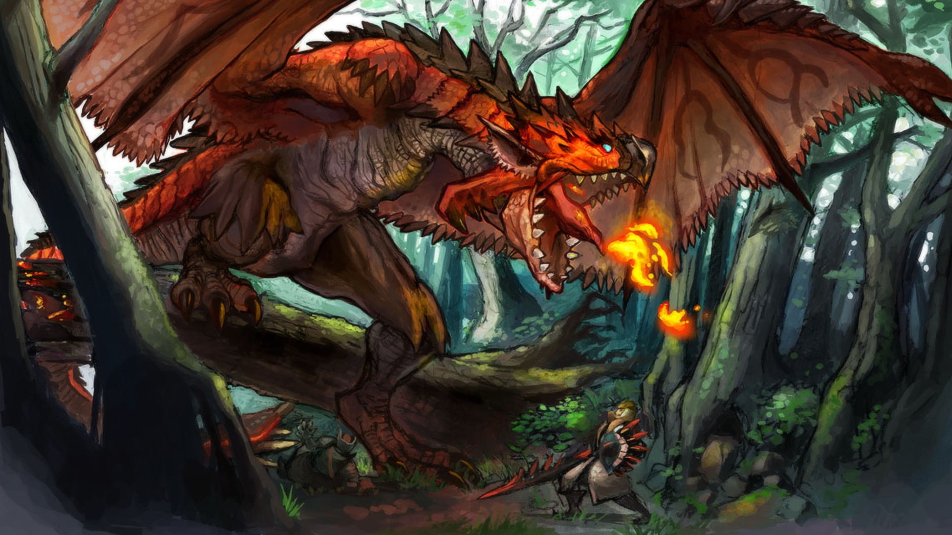 Monster Hunter, 1080P, Rathalos, HD Wallpaper