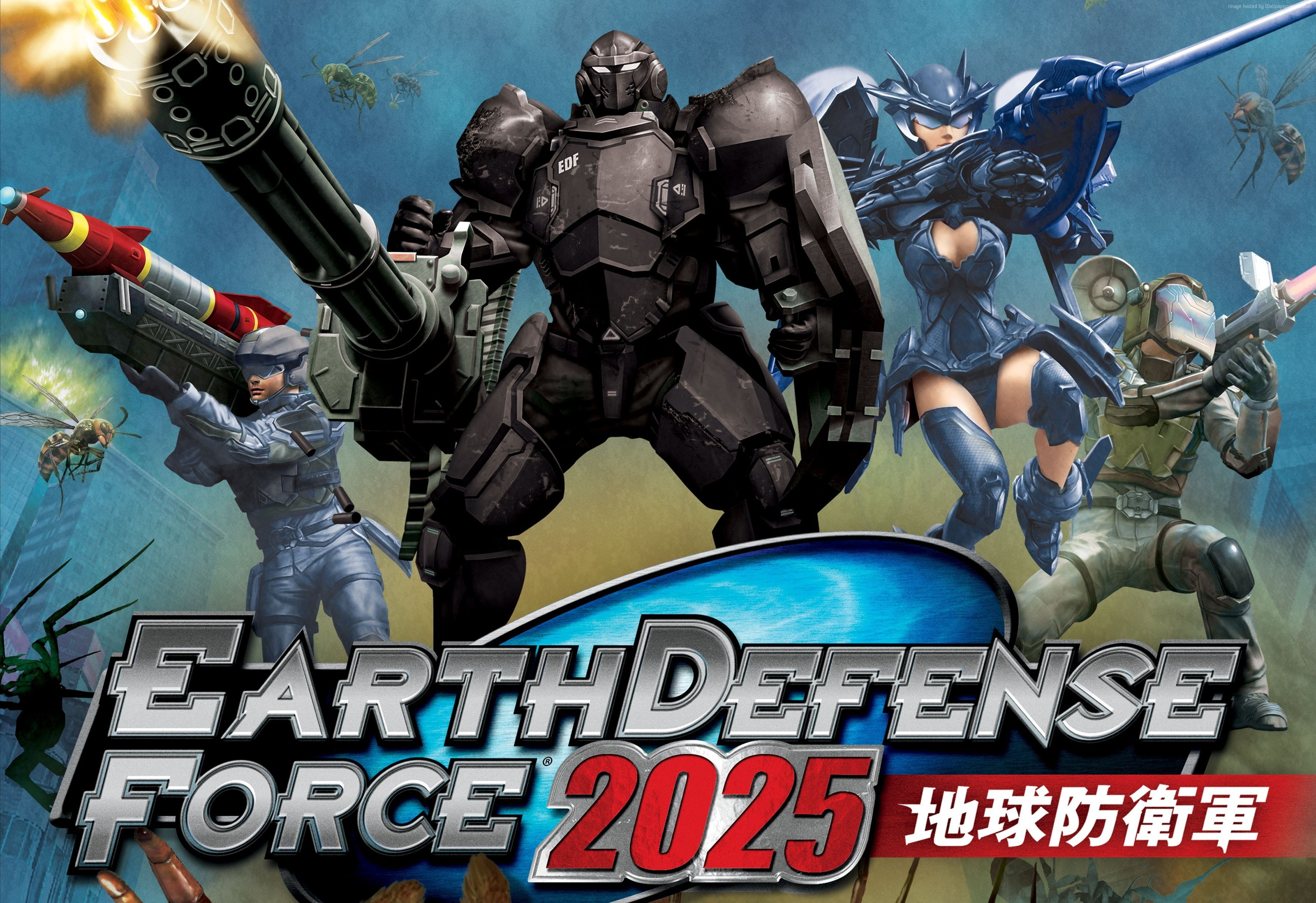 4k, Tokyo Game Show 2017, 2K, poster, Earth Defense Force 2025, HD Wallpaper