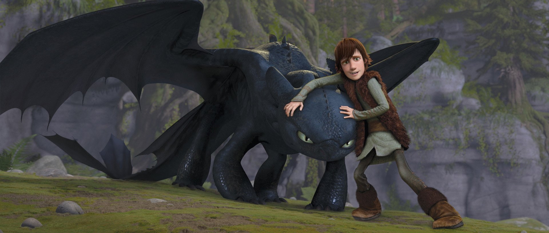 toothless, Toothless (How to Train Your Dragon), Hiccup (How to Train Your Dragon), Movie, night, 1080P, How To Train Your Dragon, fury, HD Wallpaper
