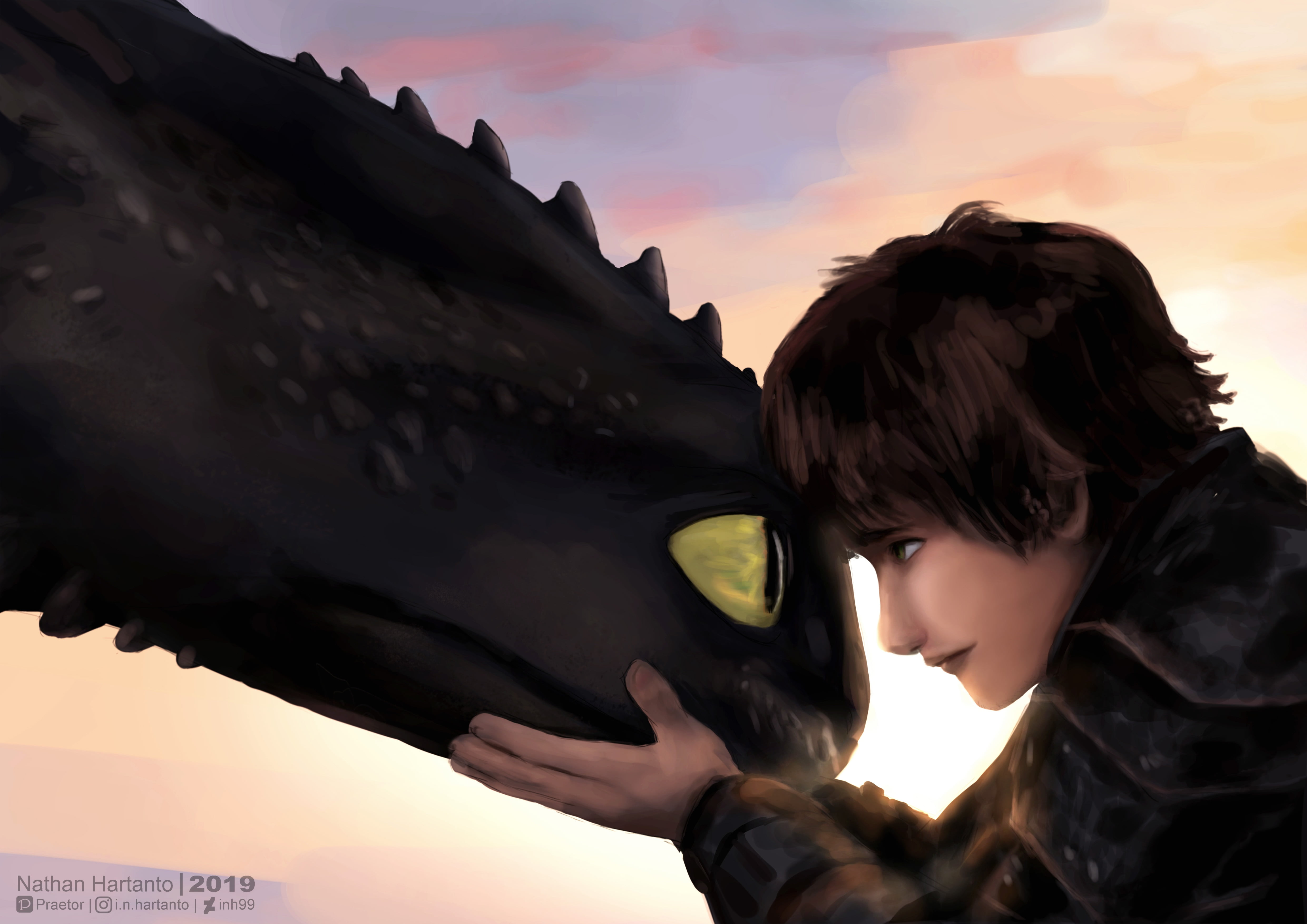 How To Train Your Dragon, 4K, Hiccup (How to Train Your Dragon), Toothless (How to Train Your Dragon), HD Wallpaper