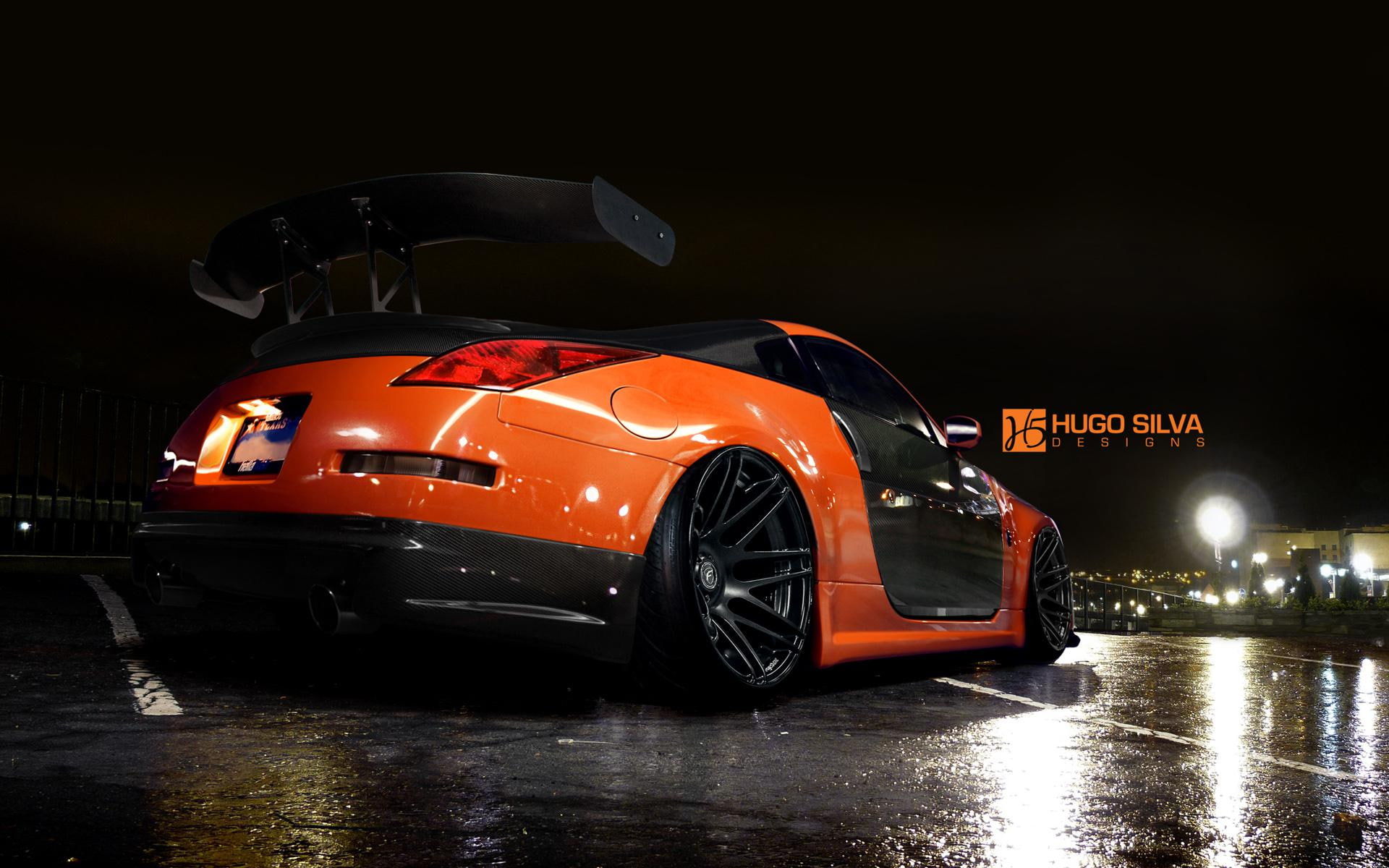 car, orange, black, 350z, nissan, cars, z, sports, 1080P, HD Wallpaper