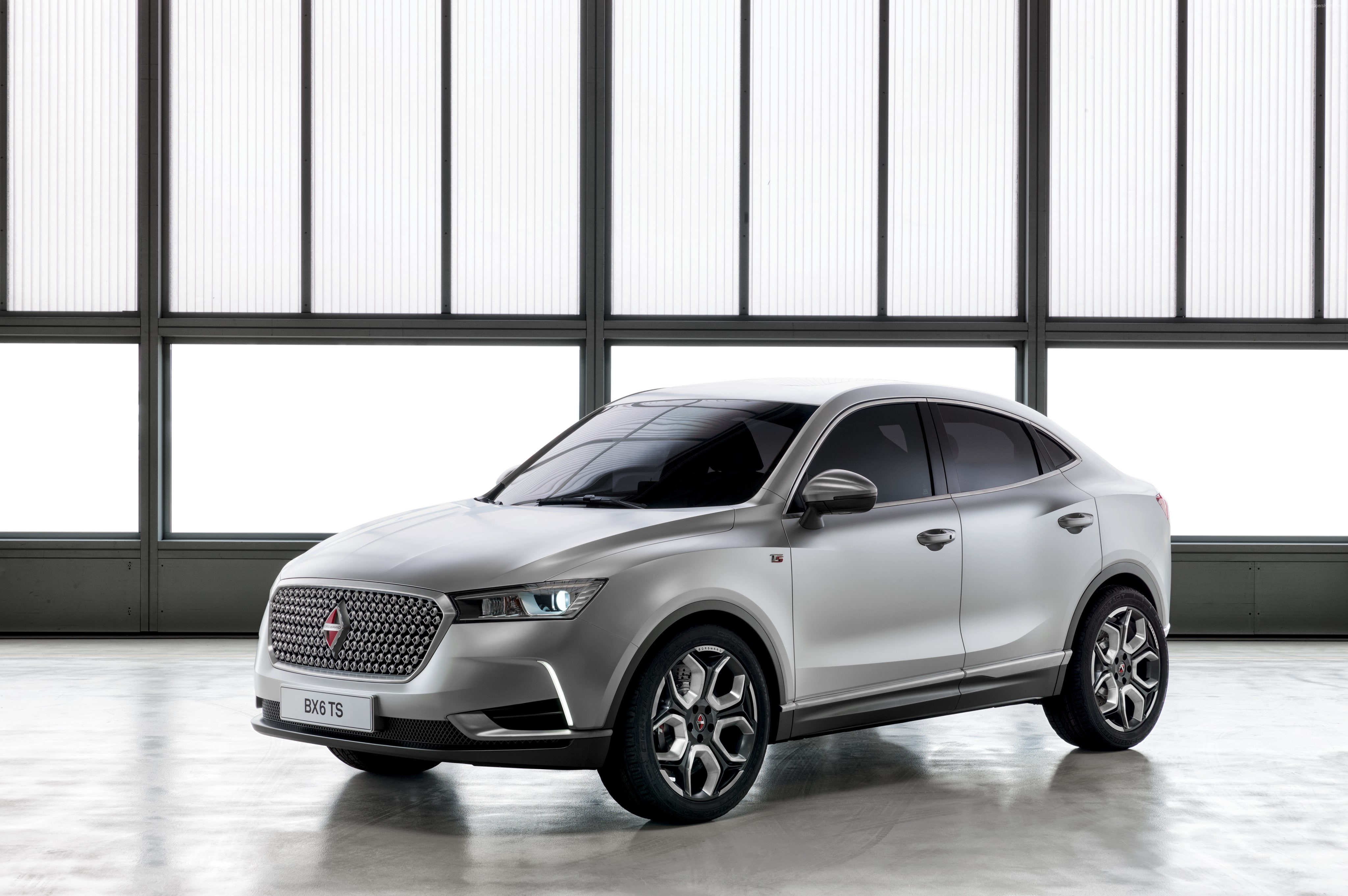 crossover, silver, Geneva Auto Show 2016, 4K, Borgward BX6 TS, HD Wallpaper
