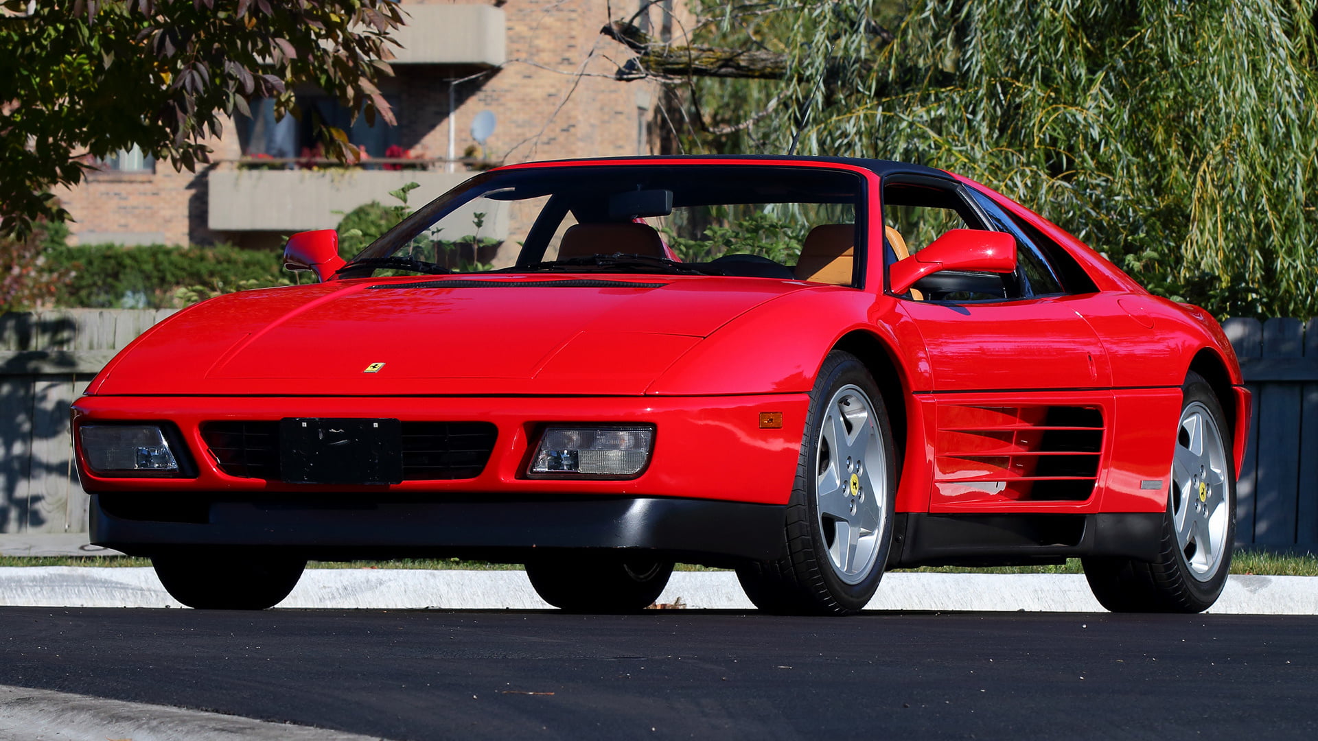 Car, Red Car, Sport Car, Convertible, Ferrari, 1080P, Ferrari 348 TS, Old Car, HD Wallpaper