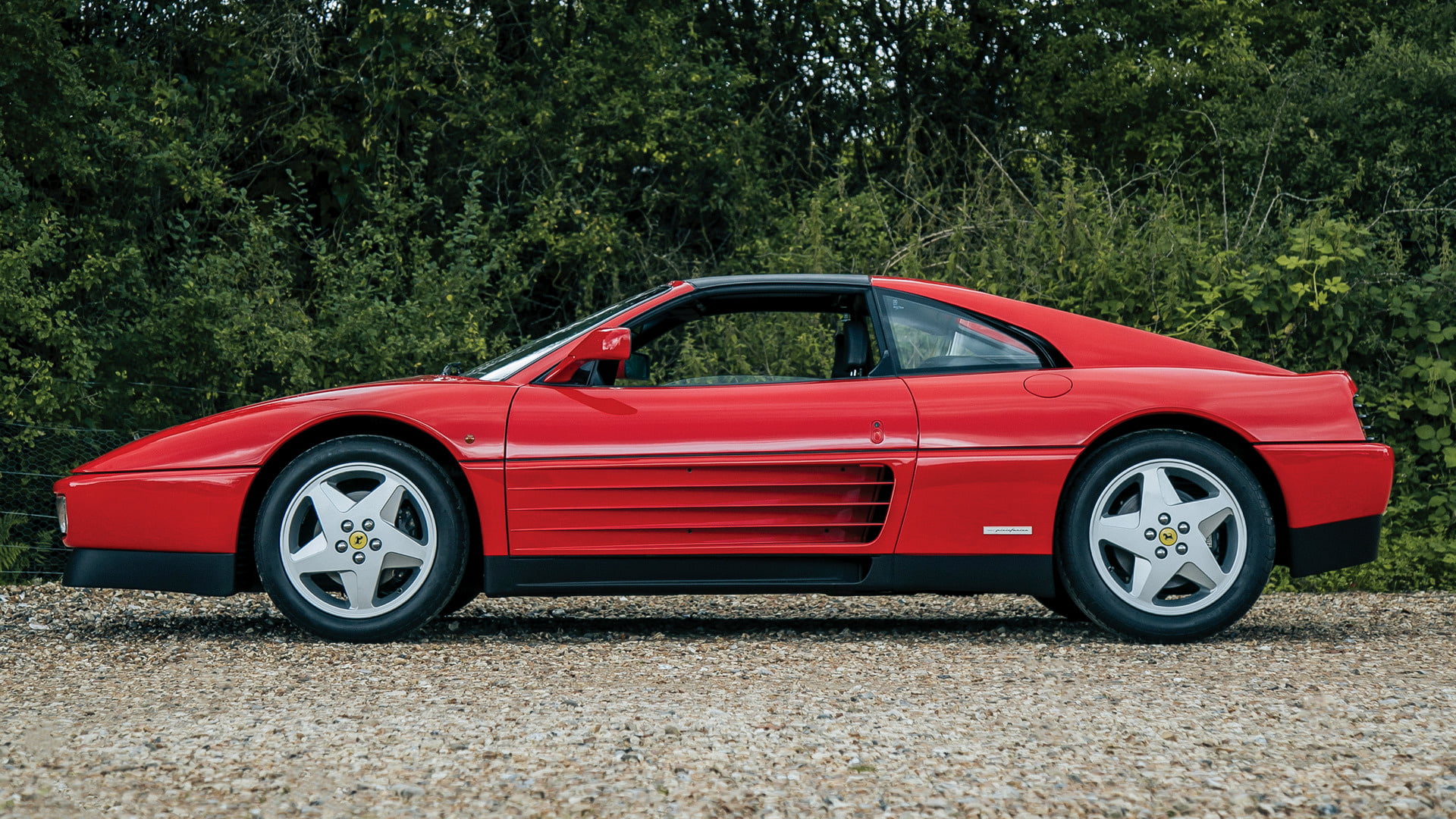 Ferrari, Old Car, Sport Car, Convertible, 1080P, Ferrari 348 TS, Car, Red Car, HD Wallpaper