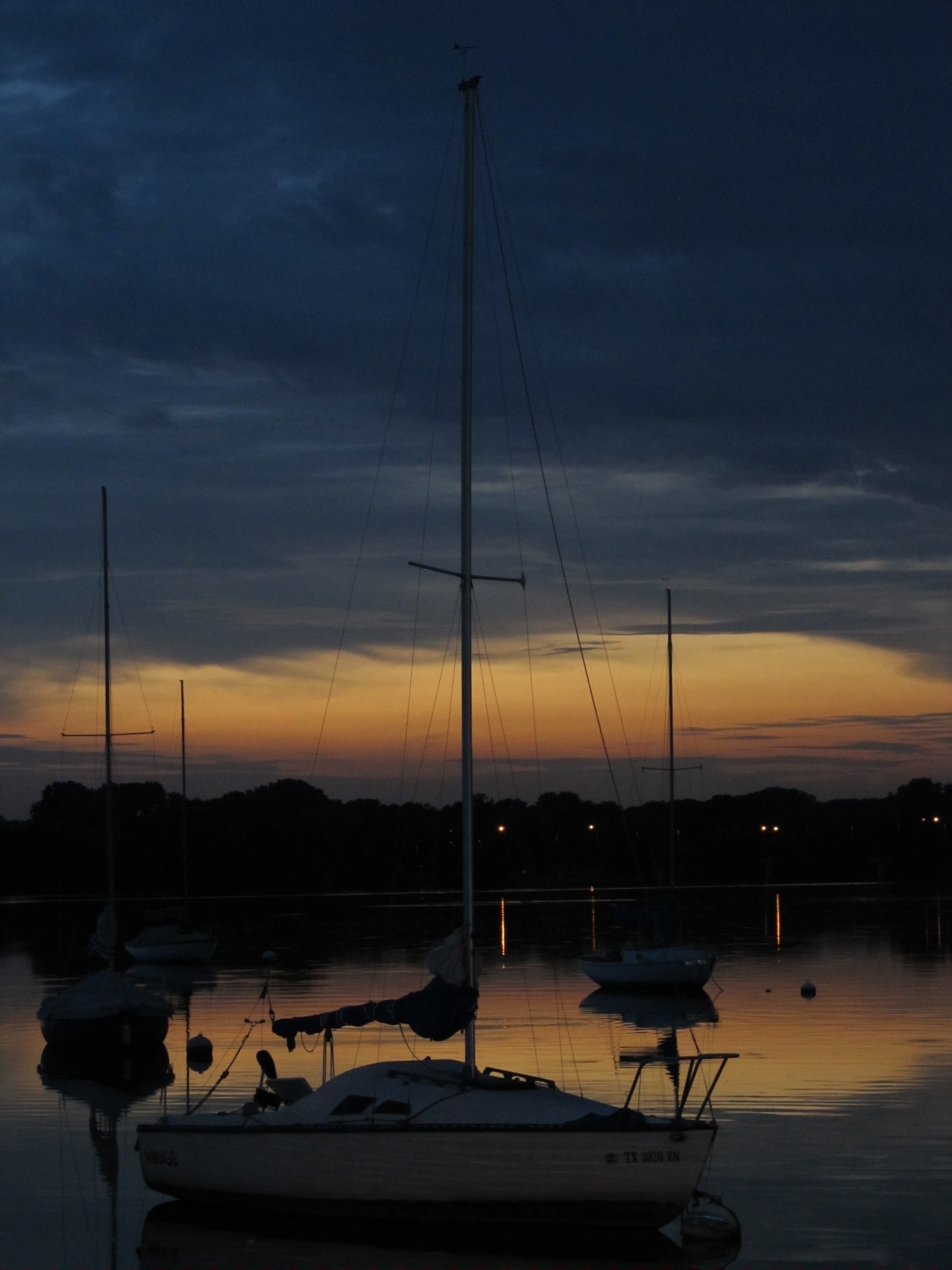 outdoors, serene, beauty in nature, nature, harbor, sky, landscape, lights on, 2K, mode of transportation, colorful, lake, port, white rock lake, last light, Phone HD Wallpaper
