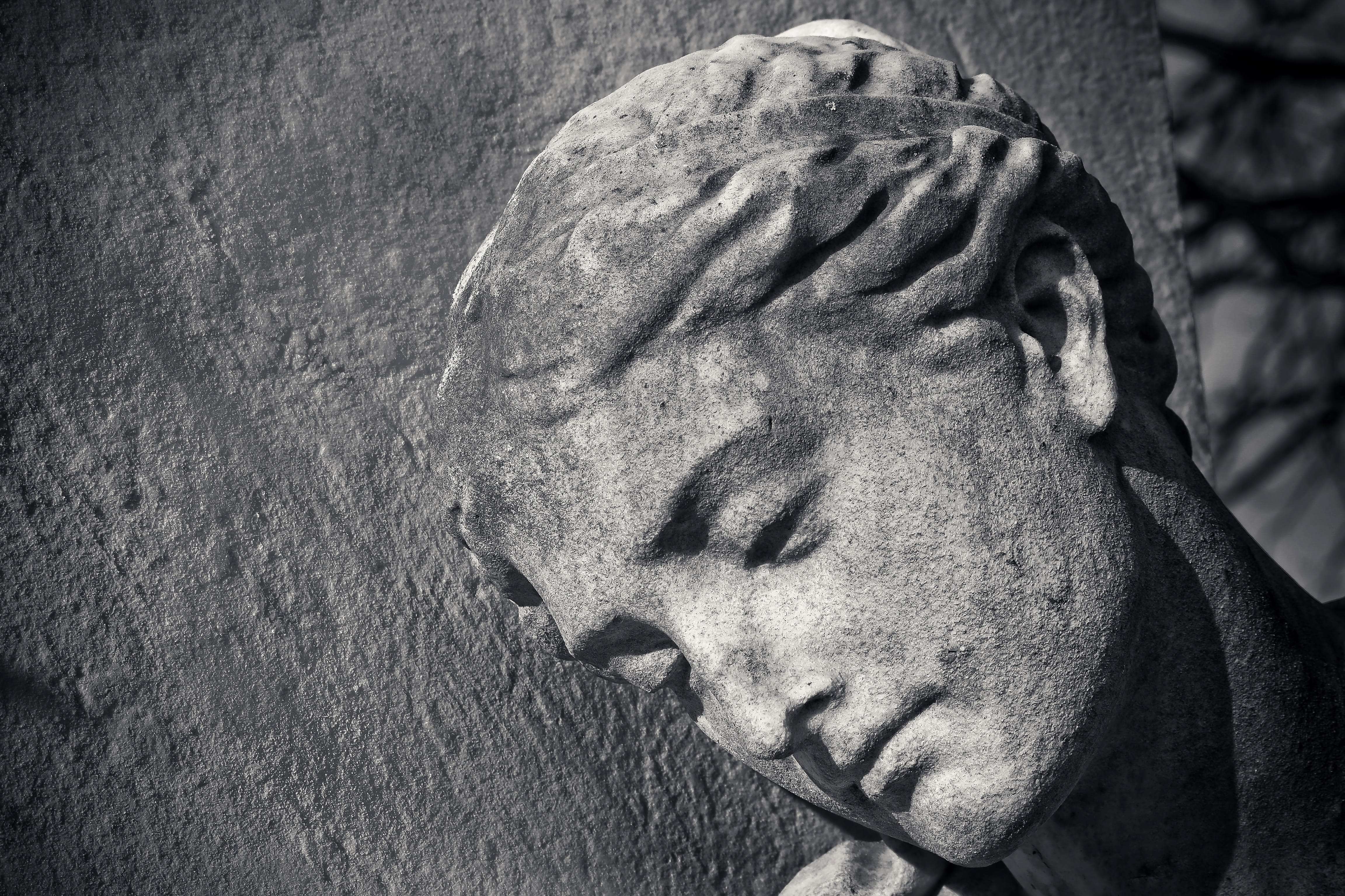 day, ornament, old, no people, old grave stone, representation, craft, grave, sculpture, creativity, resting place, statue, figure, art and craft, 4K, HD Wallpaper