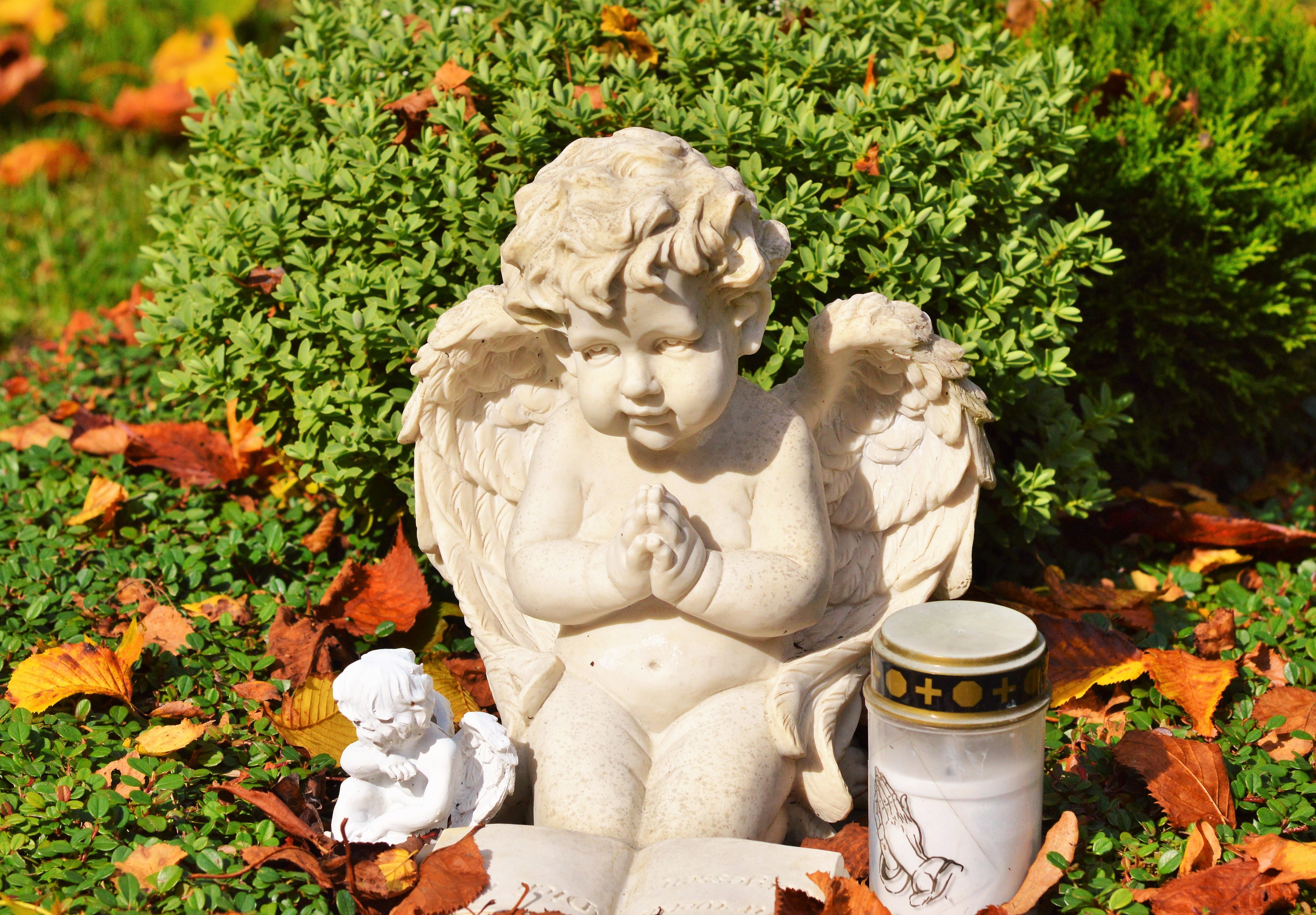 nature, angel figure, stone, sculpture, resting place, artwork, no people, stone sculpture, art, outdoors, representation, cemetery, stone material, day, HD Wallpaper