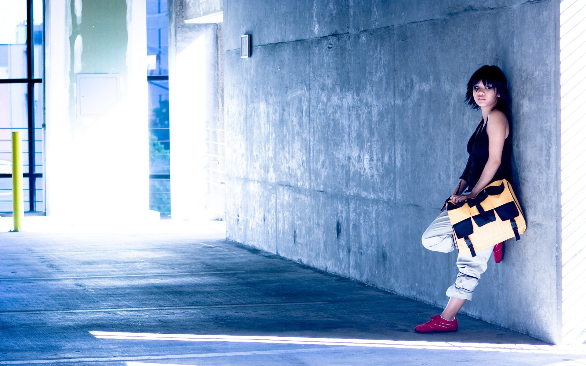 cosplay, mirror 039 s, 1080P, edge, asian, brunette, HD Wallpaper