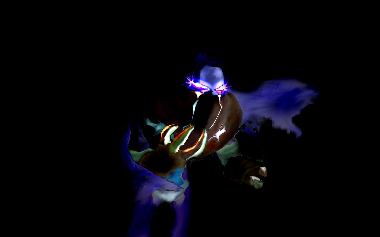 nature, illuminated, 720P, dark, night, studio shot, one person, three quarter length, arts culture and entertainment, leisure activity, young adult, black background, HD Wallpaper