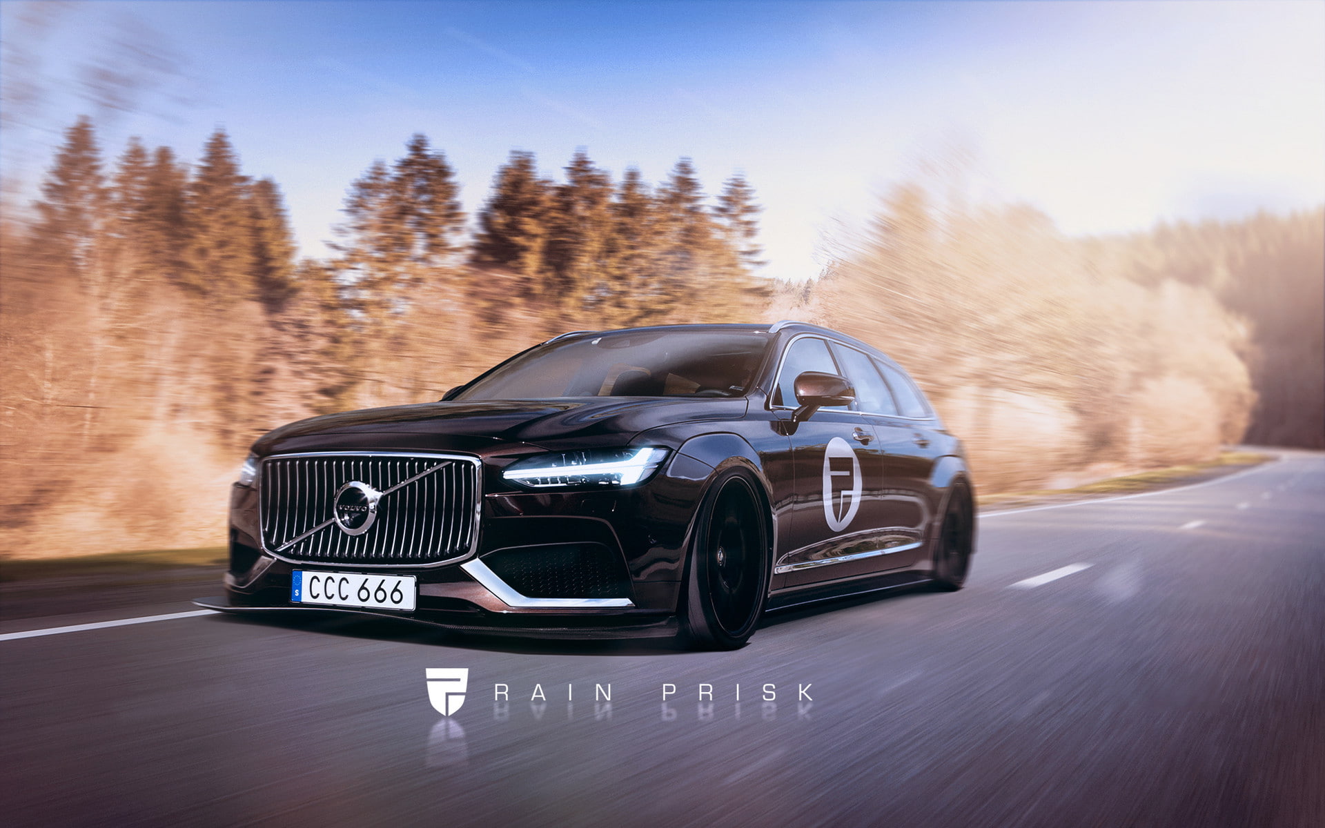 hd, 1080P, prisk, Rain, rain, prisk, Volvo, concept, px, art, concept cars, digital art, technology, V90, 1920x1200 px, artwork, cars, digital, Volvo, HD Wallpaper