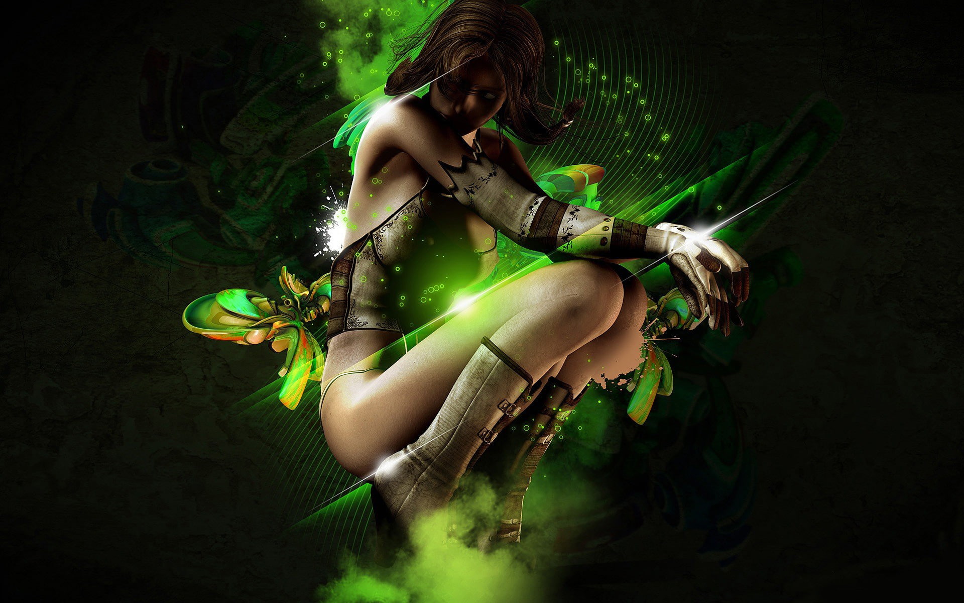 girl, fantasy, 1080P, creative, HD Wallpaper