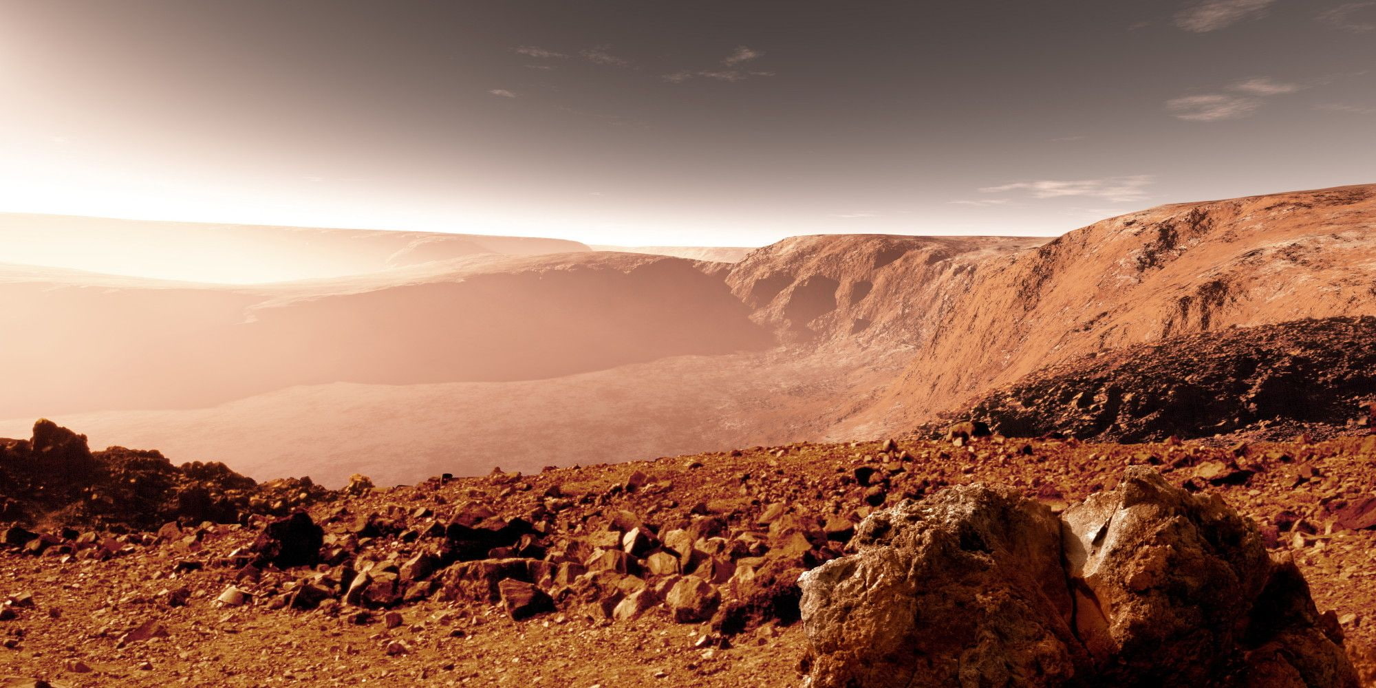 remote, sky, rock - object, rock, travel, cloud - sky, nature, no people, desert, tranquility, travel destinations, environment, mars, arid climate, sunlight, HD Wallpaper