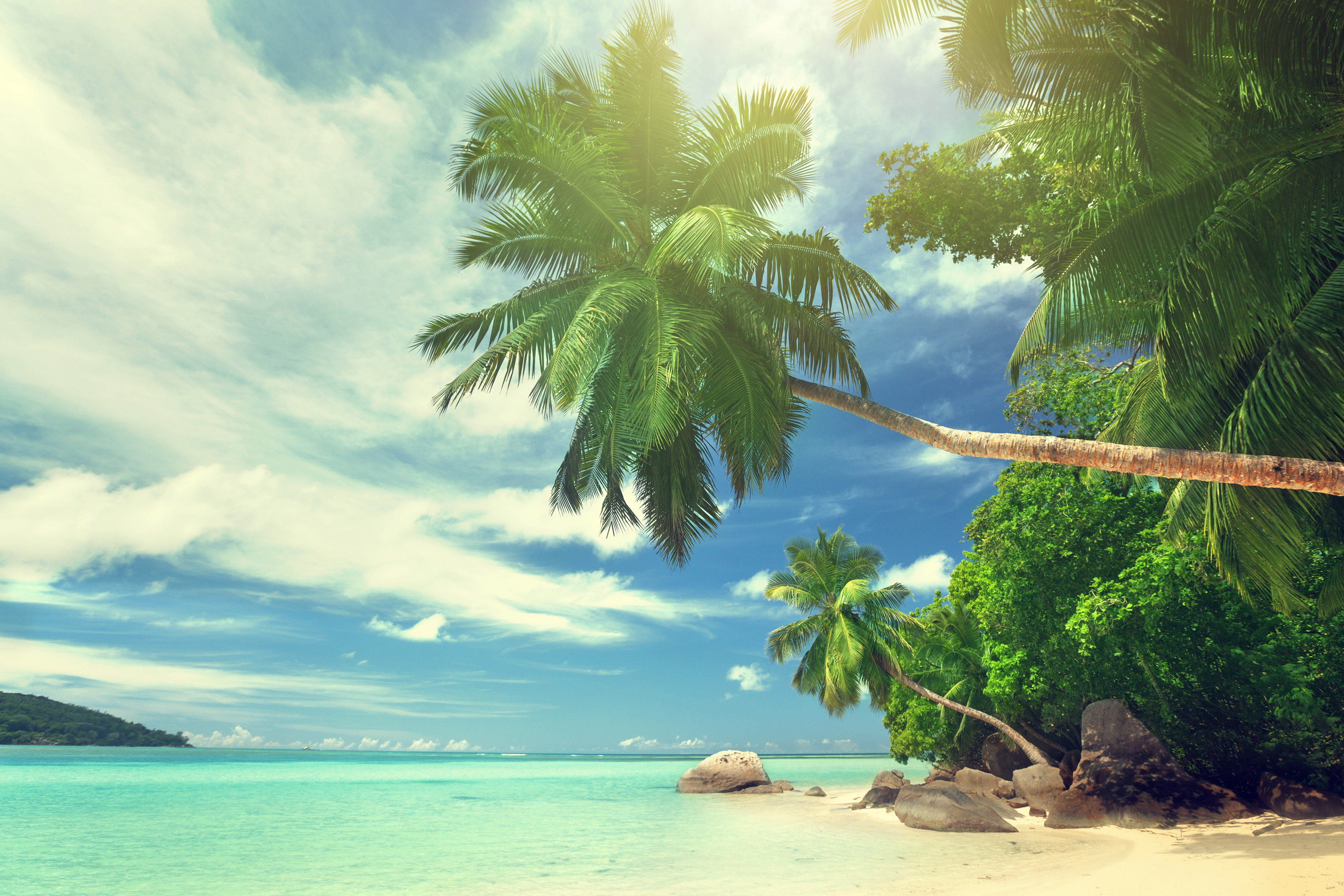 landscape, maldives, tranquil Scene, idyllic, blue, journey, no People, island, the ocean, turquoise Colored, tourism, summer, coconut Palm Tree, tranquility, HD Wallpaper