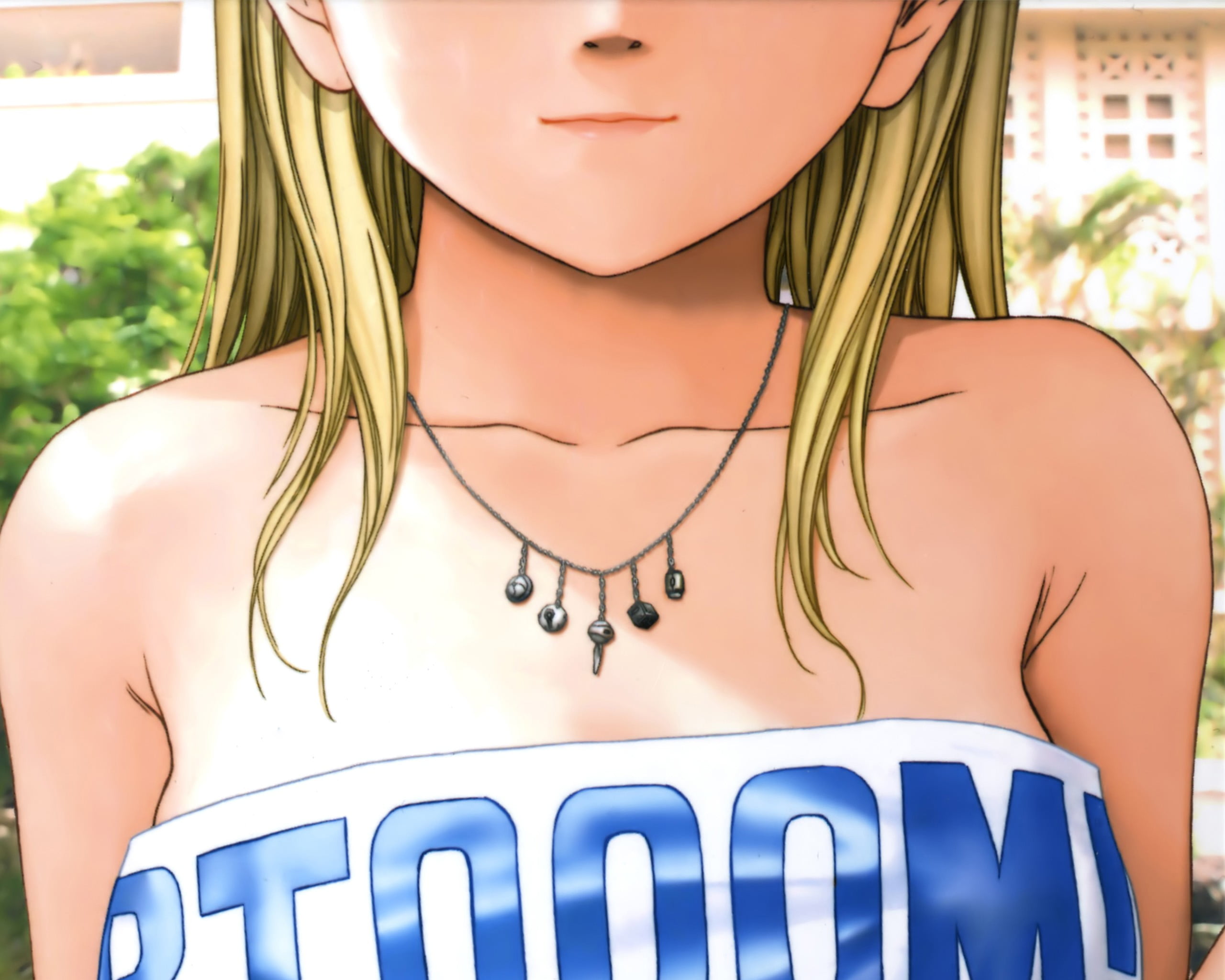 casual clothing, Himiko, adult, jewelry, manga, representation, young adult, hairstyle, lifestyles, front view, women, 2K, focus on foreground, close-up, HD Wallpaper