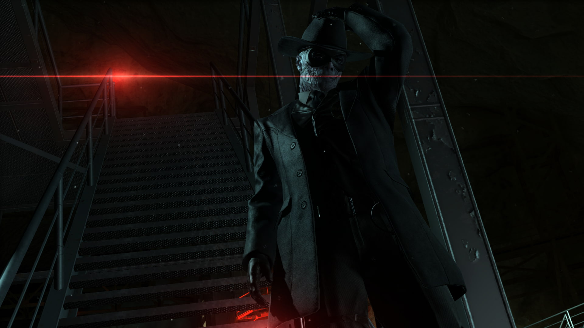 1080P, night, art and craft, video games, sculpture, no people, architecture, metal, standing, creativity, illuminated, male likeness, statue, Metal Gear Solid V: The Phantom Pain, HD Wallpaper