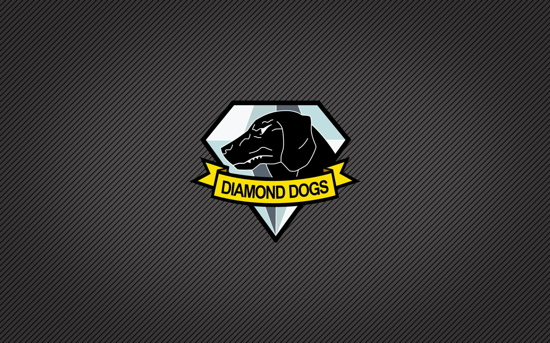 Minimalist, Video Game, Black, Dog, Metal Gear Solid, Logo, Diamond, Metal Gear Solid V: The Phantom Pain, 1080P, HD Wallpaper
