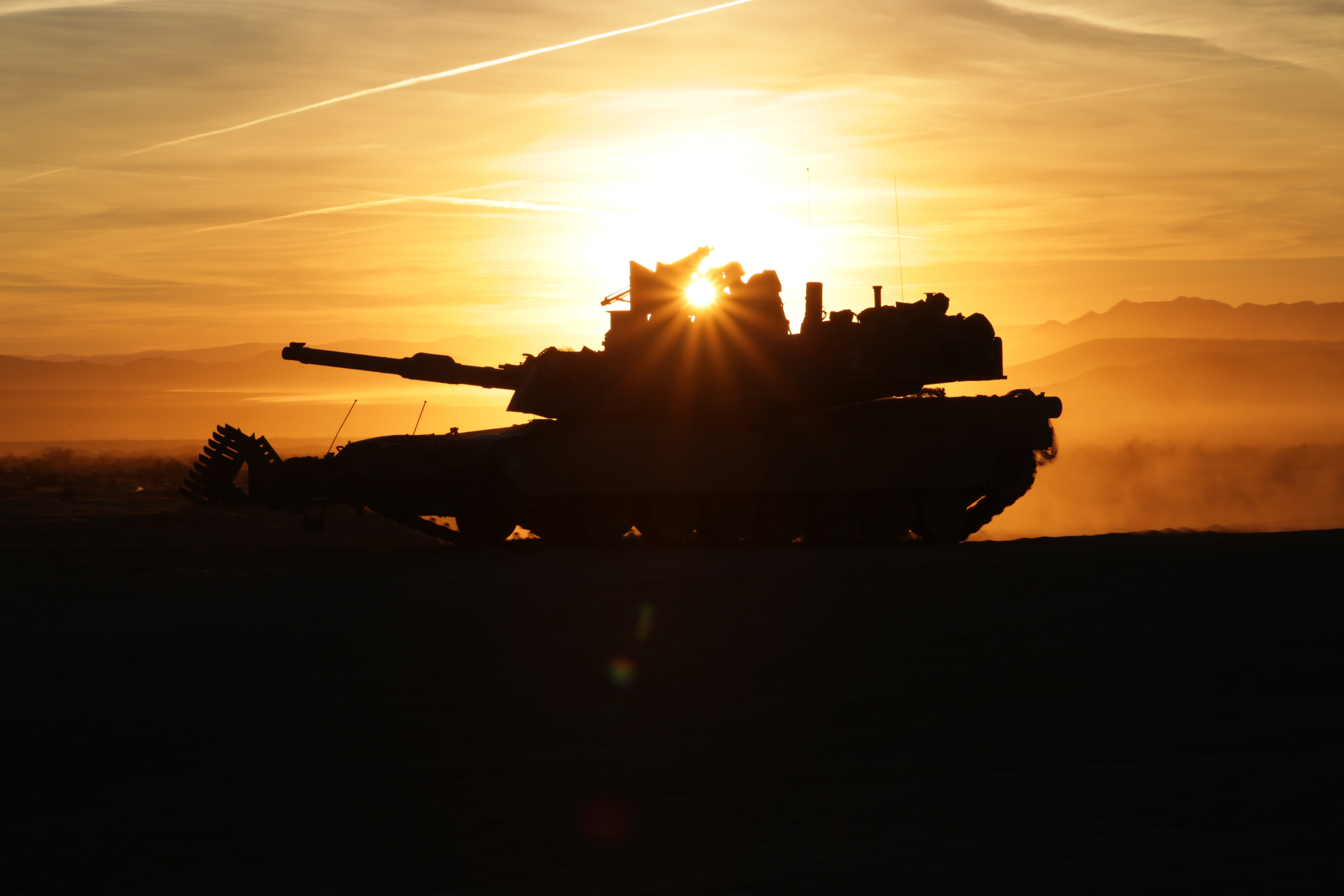 4K, Indirect fire, Exercise, M1 Abrams, 5K, US Army, Fort Irwin, HD Wallpaper