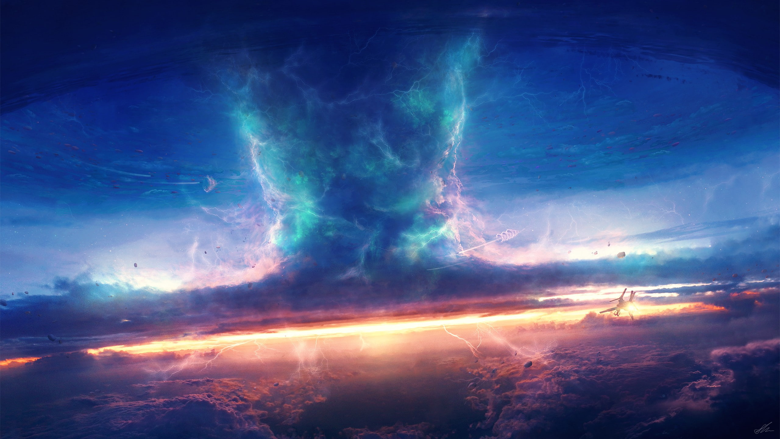 tornado, storm, 2K, DeviantArt, sky, Lost, digital art, HD Wallpaper