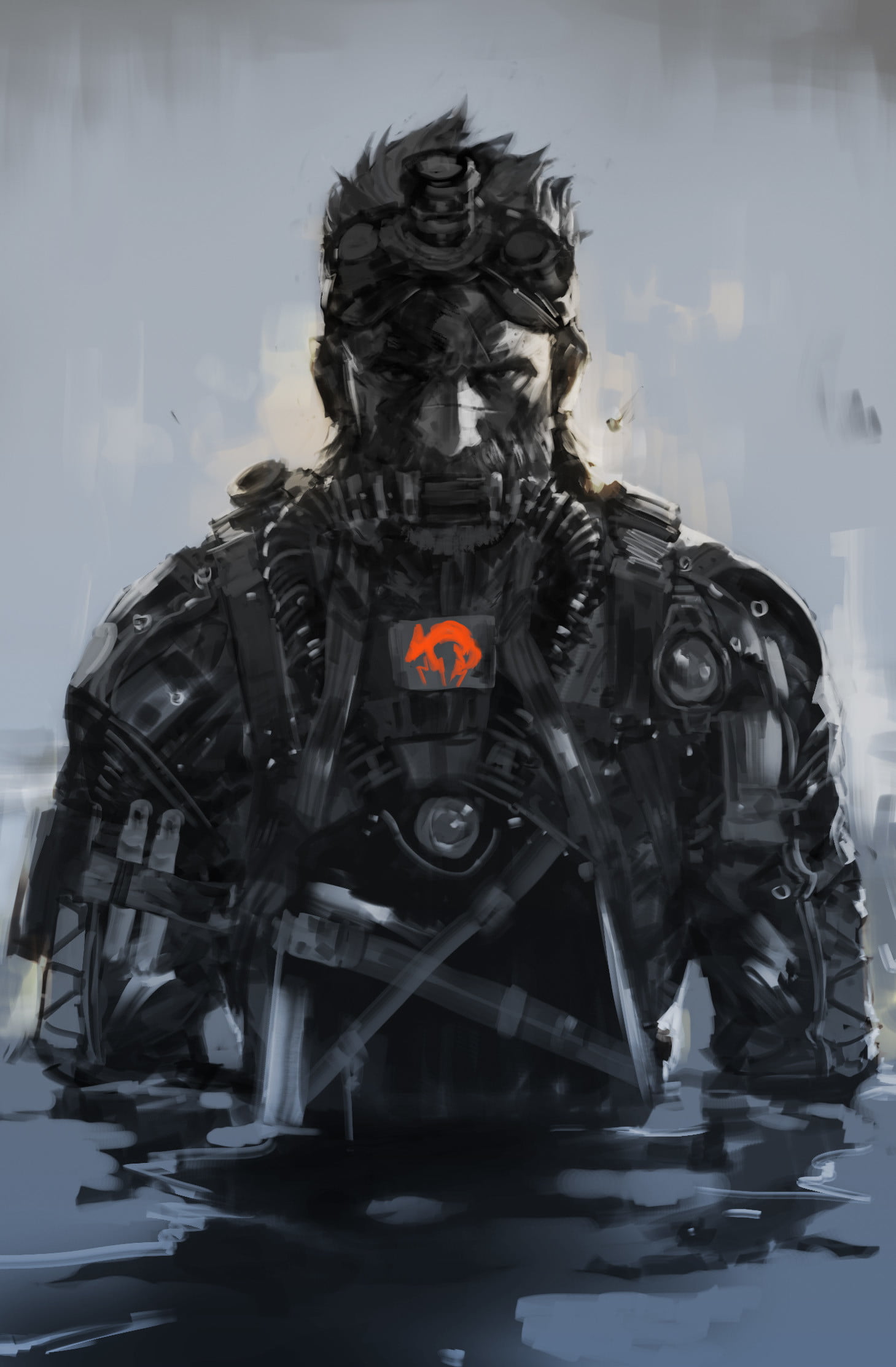 portrait display, 1080P, Metal Gear Solid 2, drawing, Phone HD Wallpaper