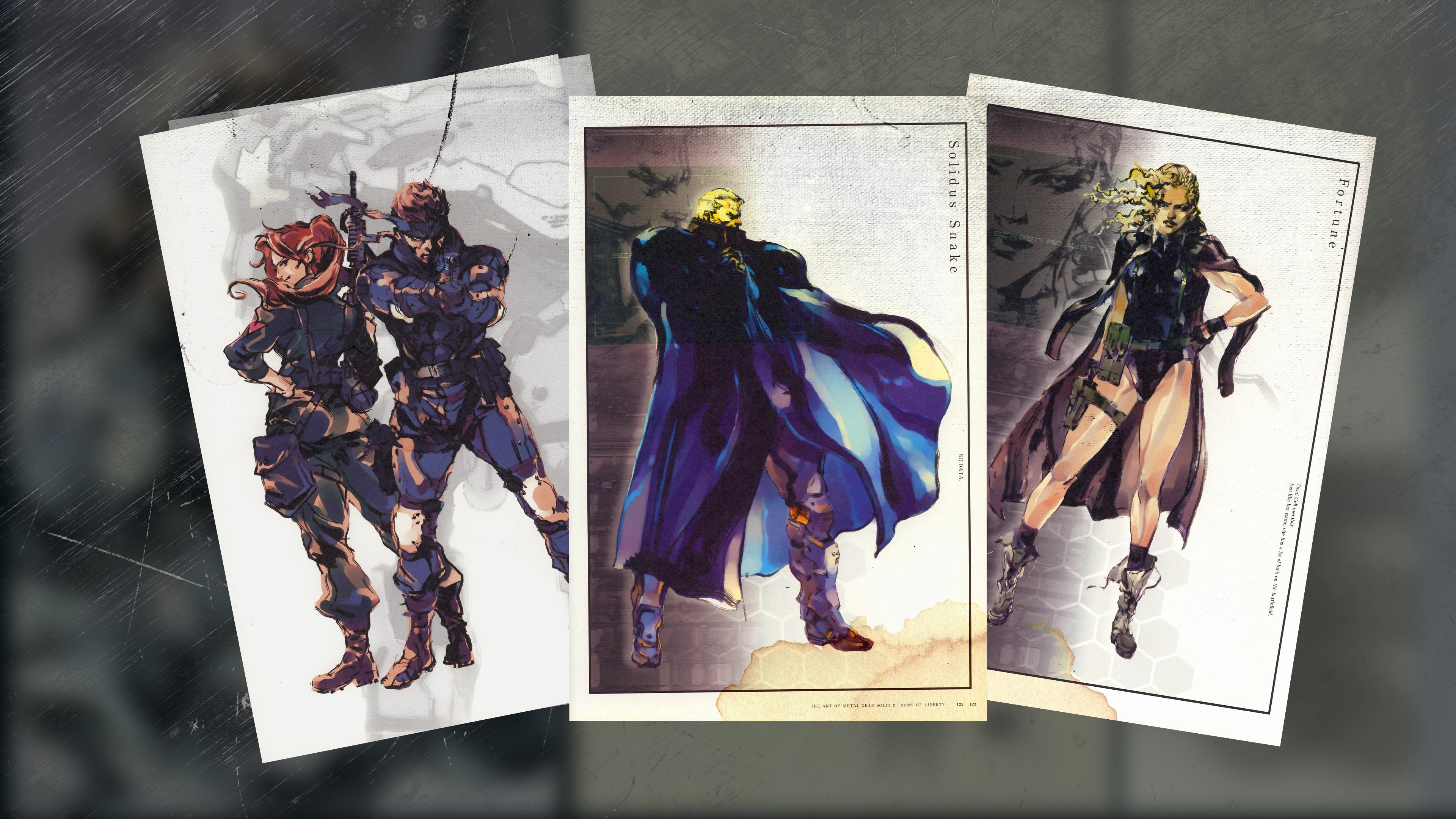 Metal Gear, video games, Yoji Shinkawa, 4K, Metal Gear Solid 2, HD Wallpaper