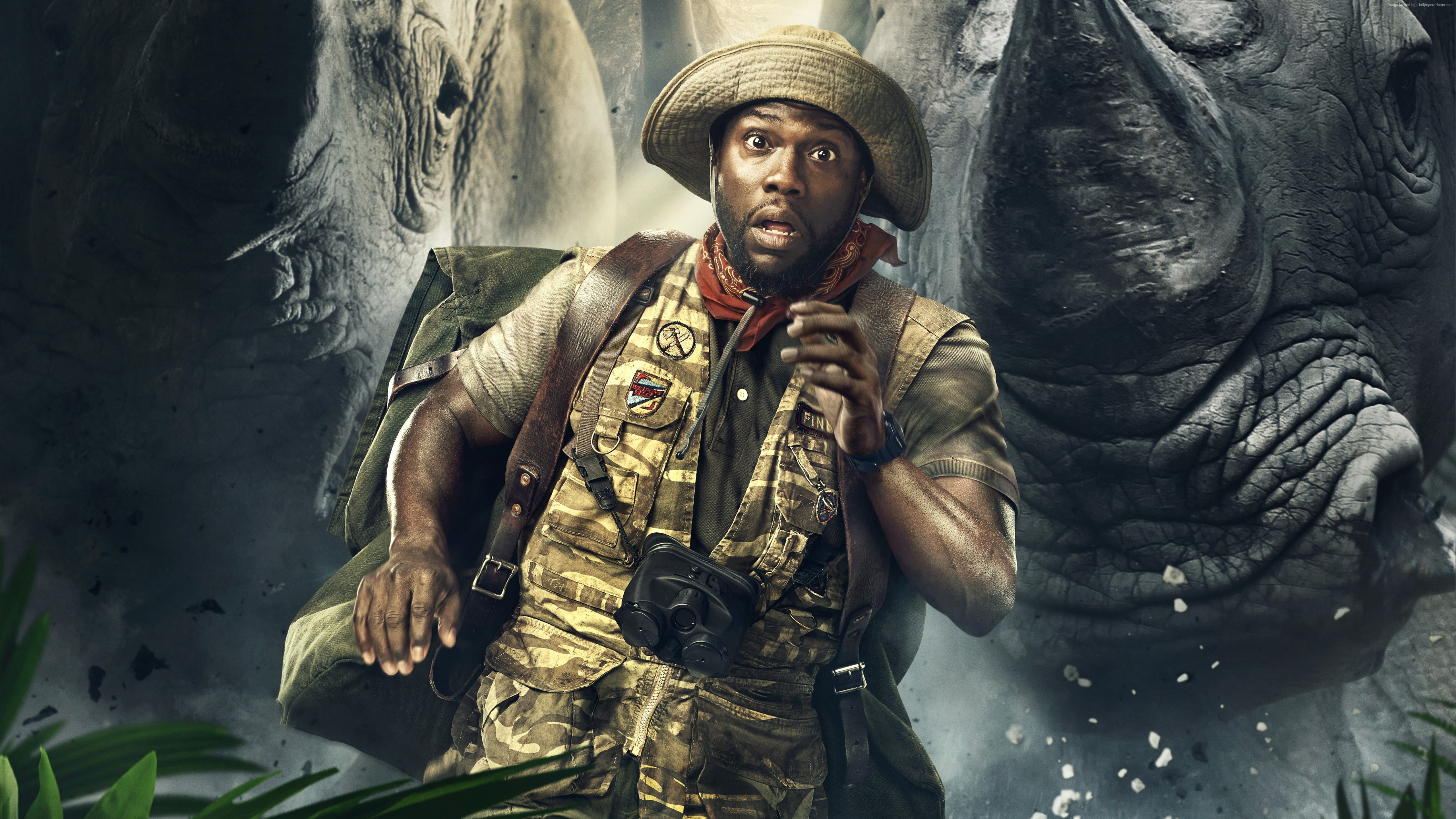 Kevin Hart, 5K, Jumanji: Welcome to the Jungle, 5k, HD Wallpaper