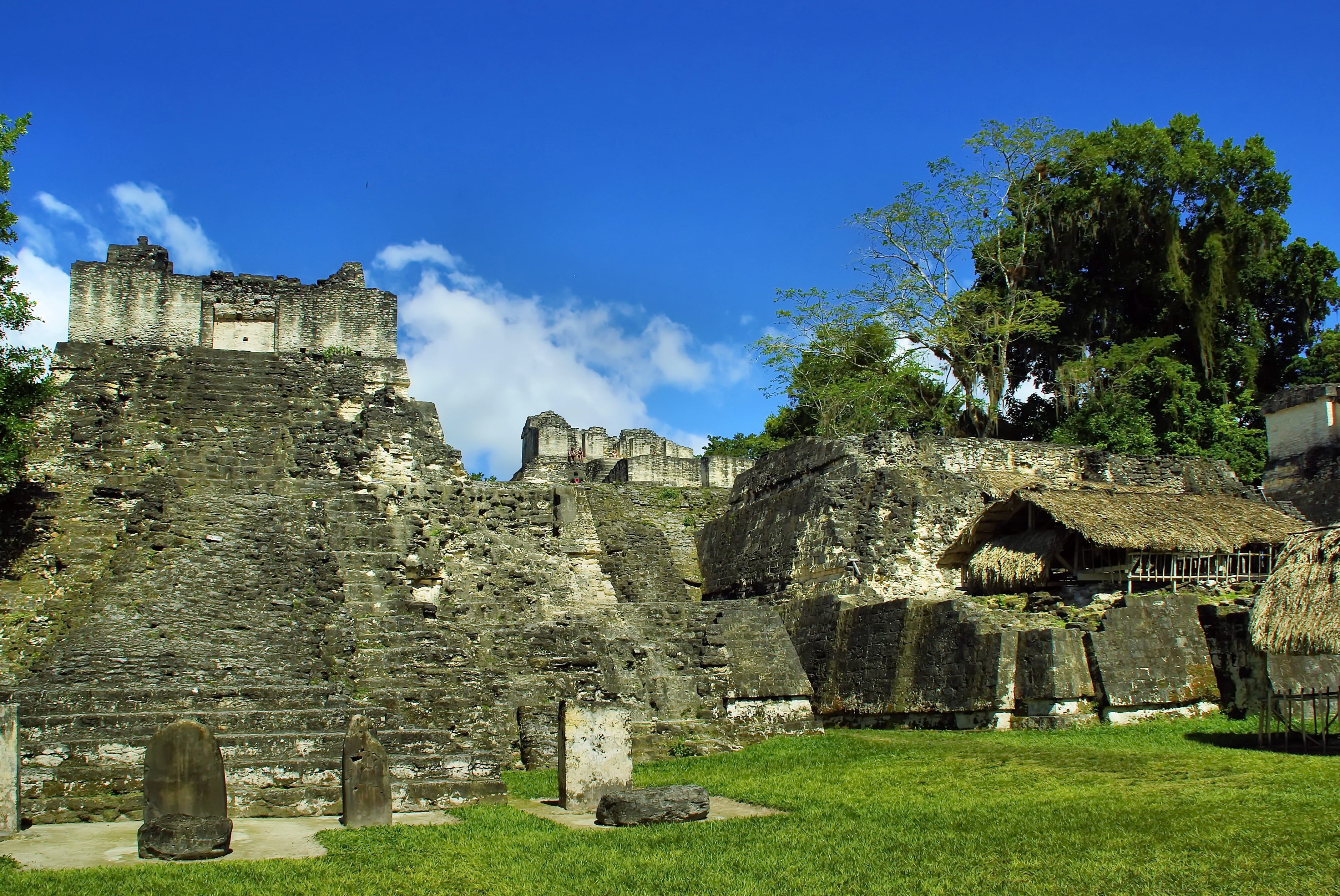 civilization, cloud - sky, ancient, travel destinations, place, deterioration, ruined, day, rainforest, plant, building exterior, sky, guatemala, built structure, HD Wallpaper