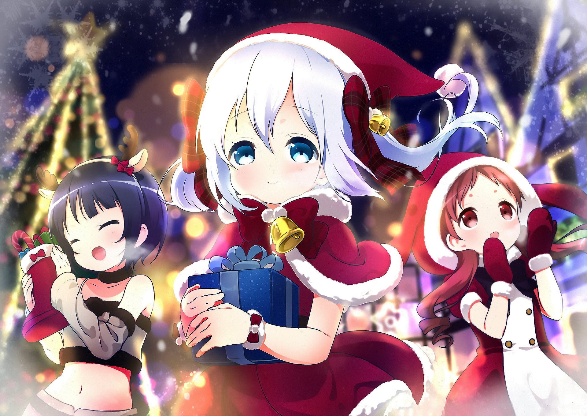 Is the Order a Rabbit?, Anime, Chino Kafū, Maya Jouga, Megumi Natsu, 1080P, HD Wallpaper