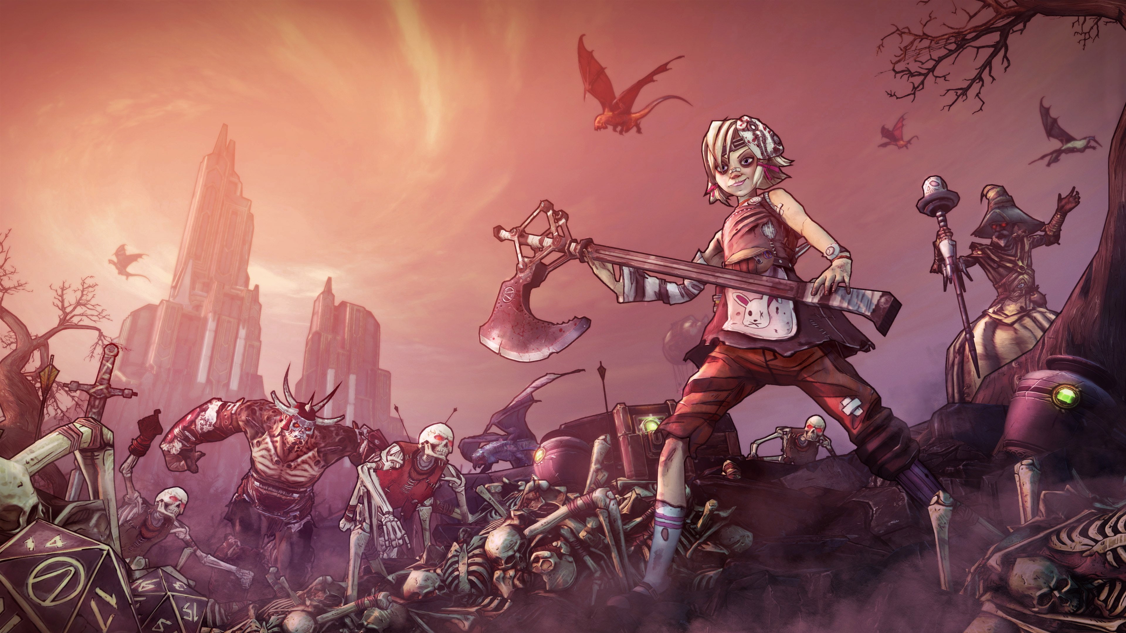 tiny, 4K, borderlands, tinas, shooter, sci fi, dragon, rpg, action, assault, fantasy, HD Wallpaper
