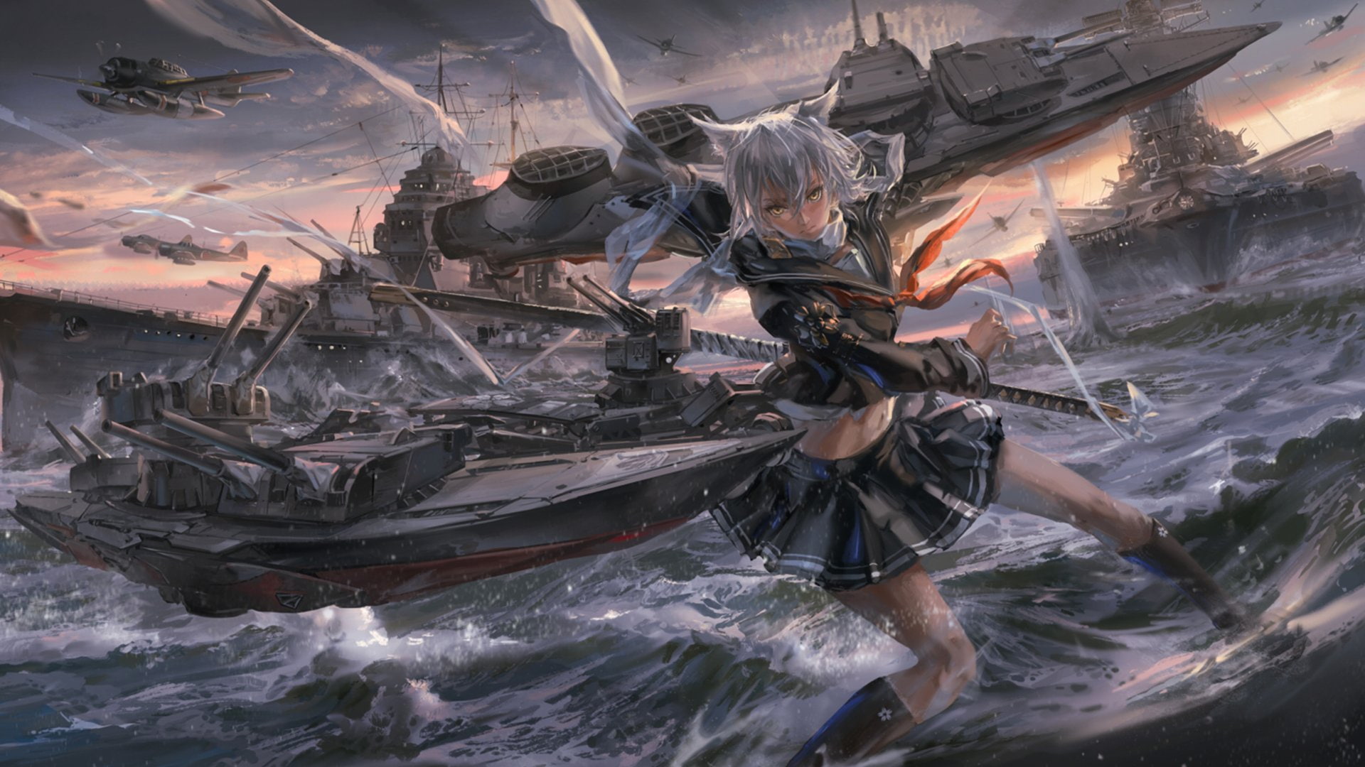 1080P, Azur Lane, Anime, Video Game, Maya (Azur Lane), HD Wallpaper