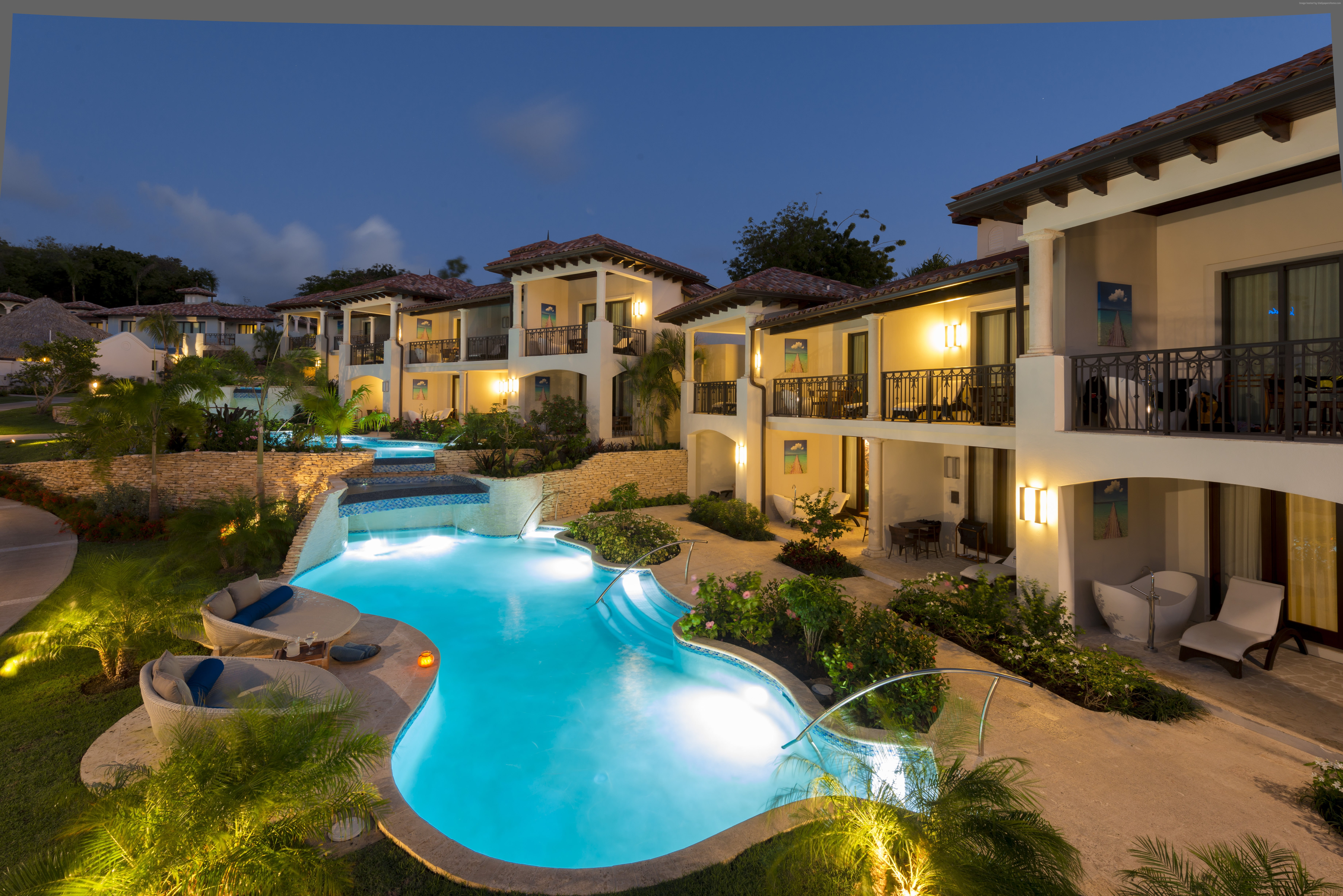 vacation, travel, resort, 5K, pool, Sandals LaSource Grenada Resort, Best Hotels of 2017, tourism, HD Wallpaper