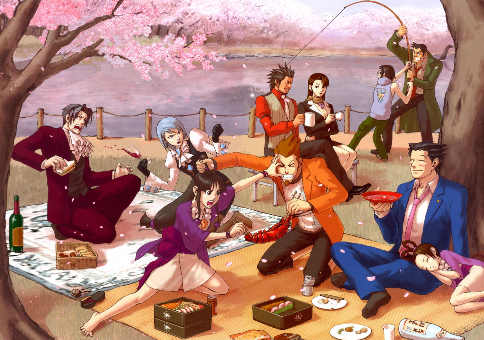 Phoenix Wright, Phoenix Wright: Ace Attorney, Miles Edgeworth, Gyakuten Saiban, 1080P, Ace Attorney, HD Wallpaper