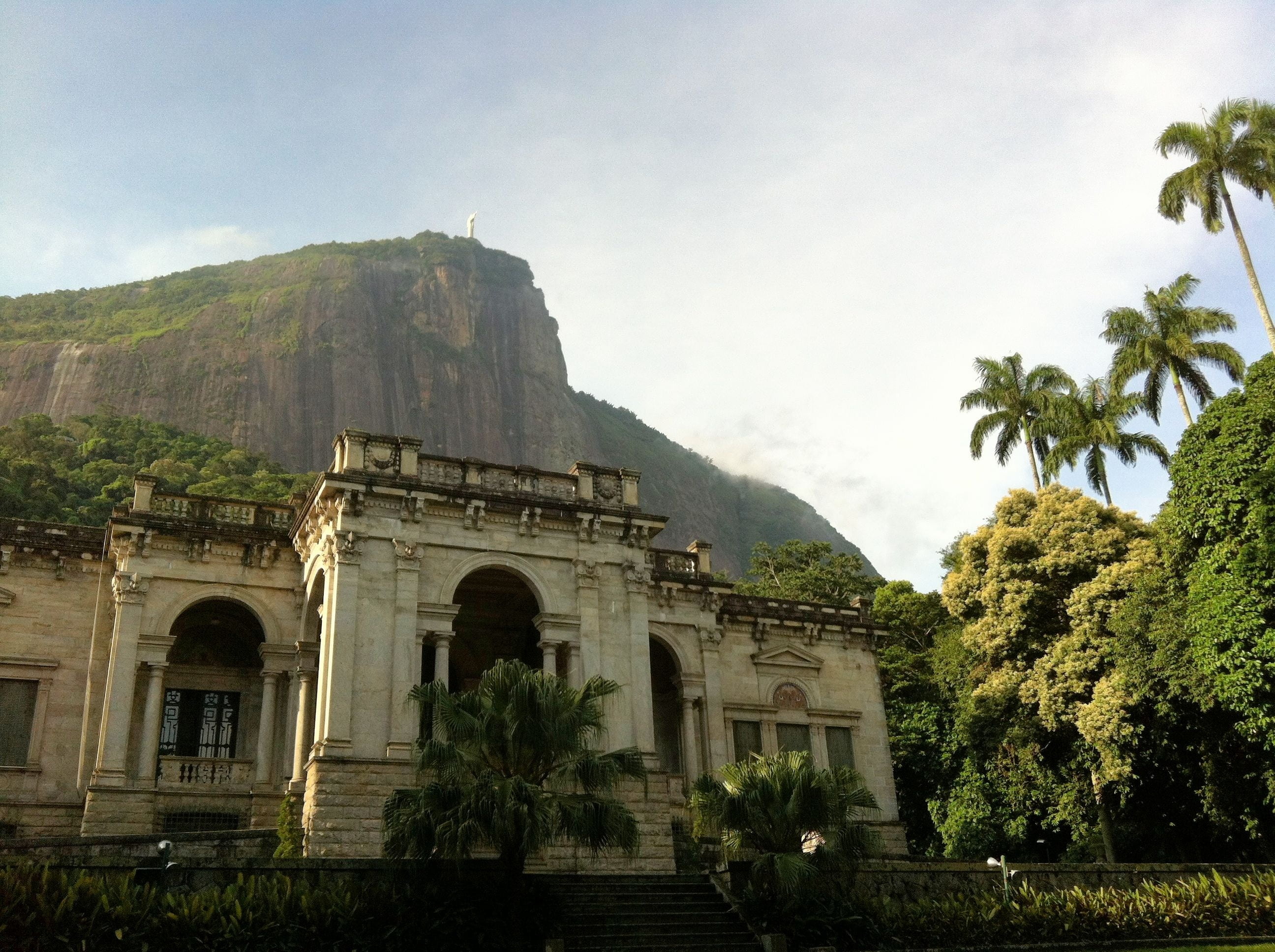 rio, plant, trees, architecture, clear sky, rio de janeiro, the past, tropical climate, tree, vacation, building, brazil, history, destination, day, 2K, HD Wallpaper