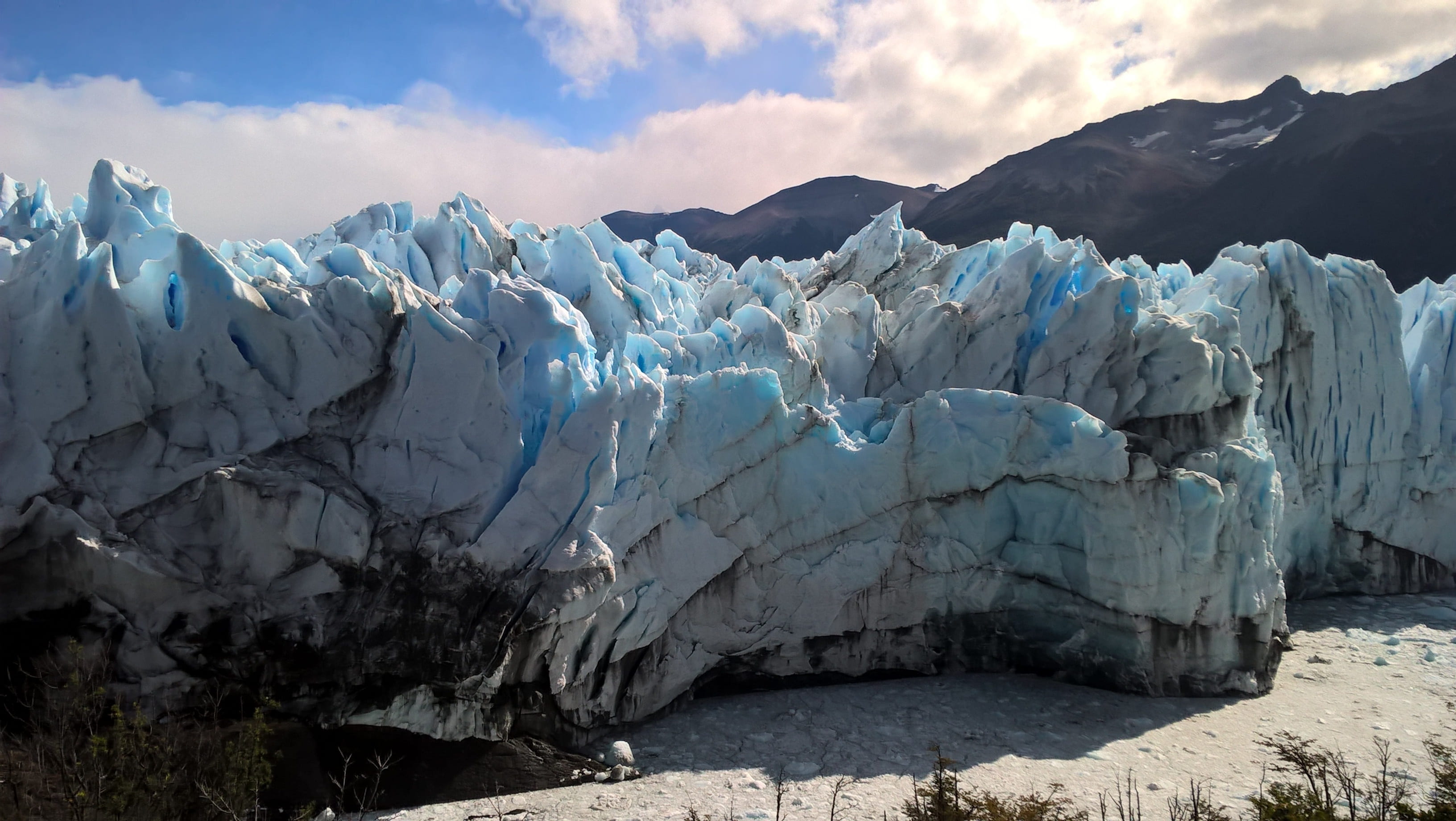frozen, 2K, environment, el calafate, non-urban scene, landscape, nature, cold temperature, outdoors, formation, perito moreno, winter, scenics - nature, HD Wallpaper