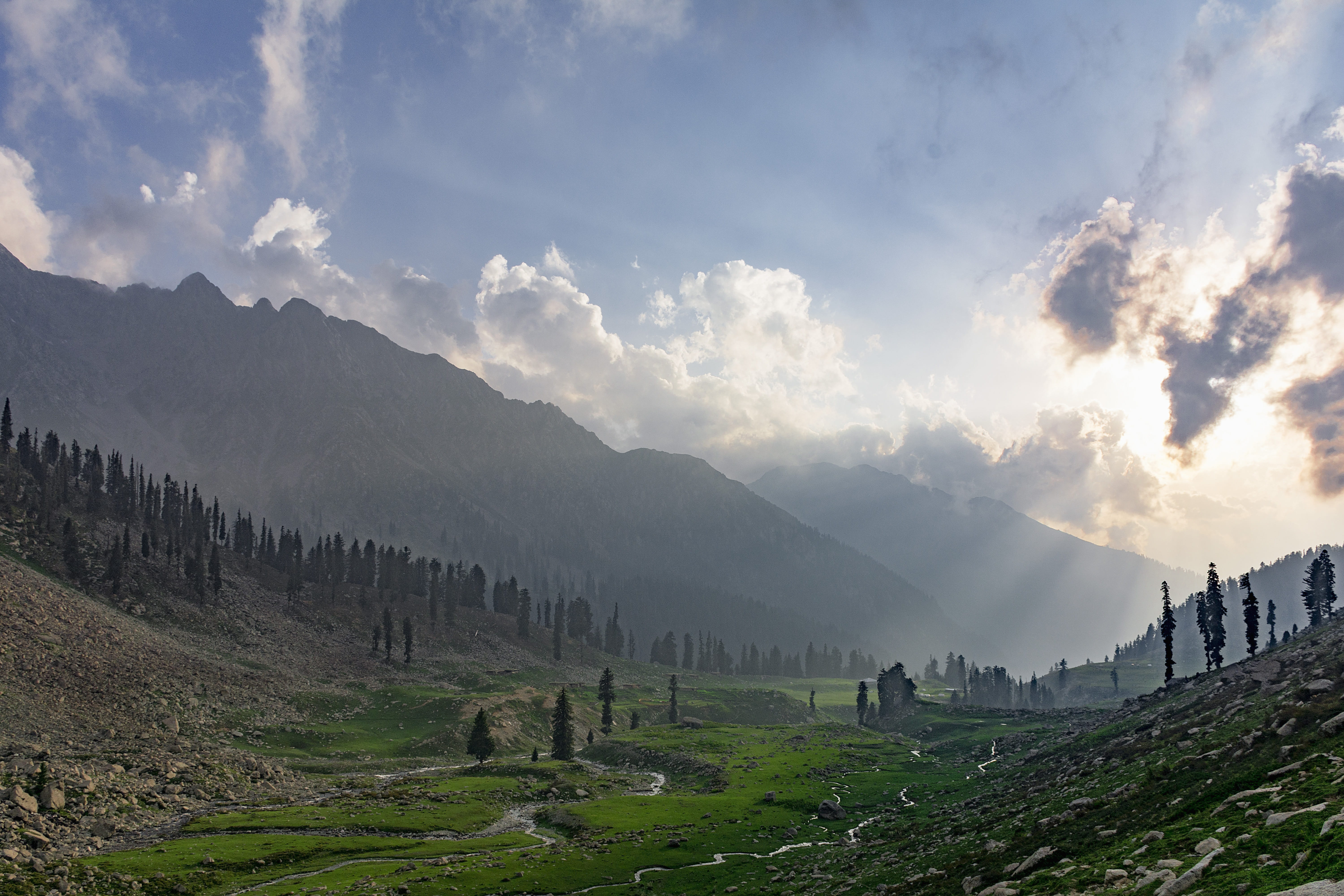 photography, scenics - nature, pakistan, landscape, rays, remote, idyllic, plant, tranquility, outdoors, tranquil scene, sky, dilshadrazi, upperdir, beauty in nature, HD Wallpaper
