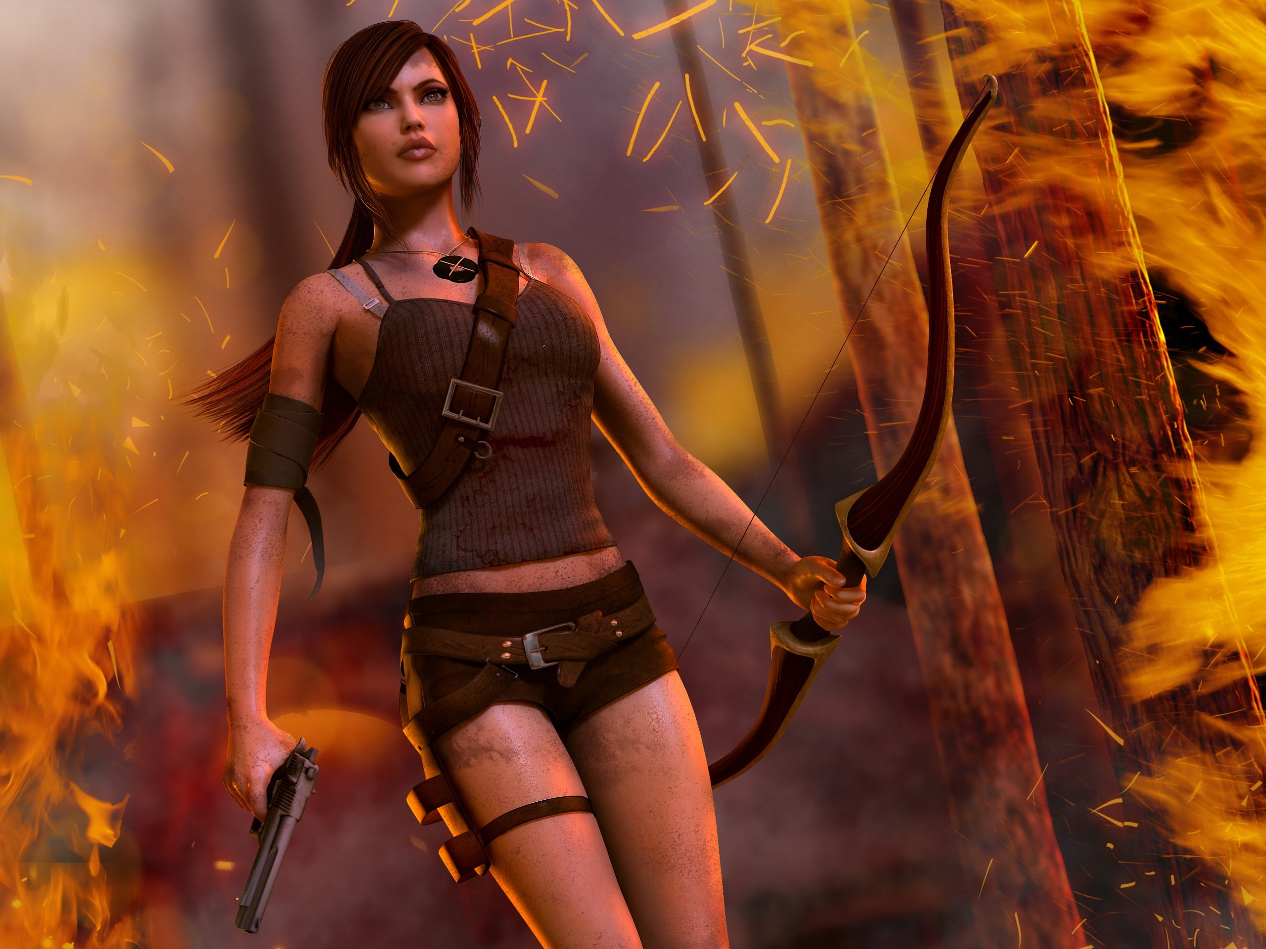 Croft, Tomb, Girl, Beautiful, Raider, 2K, Lara, HD Wallpaper