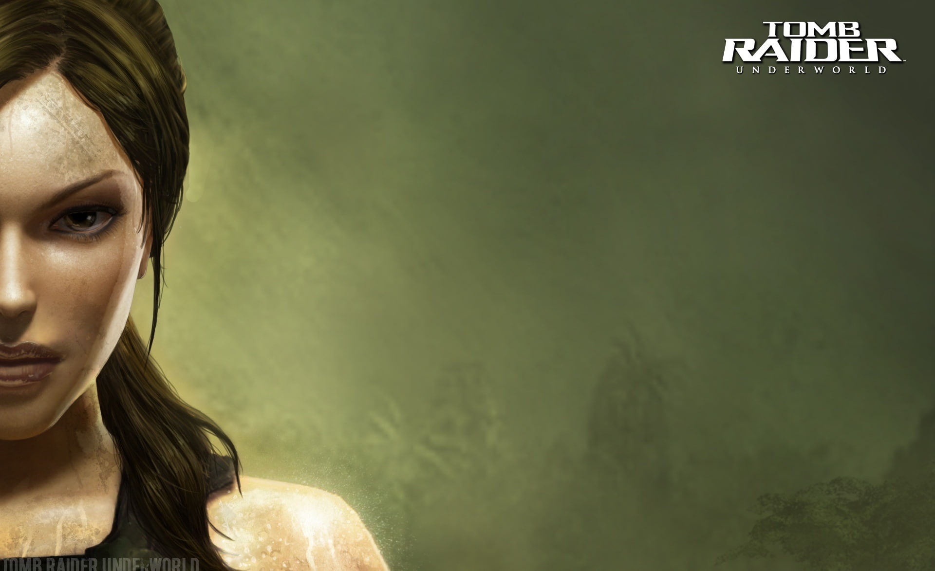 copy space, one person, raider, headshot, portrait, lifestyles, 1080P, tomb, green color, human body part, rider, Games, indoors, young women, beautiful woman, HD Wallpaper