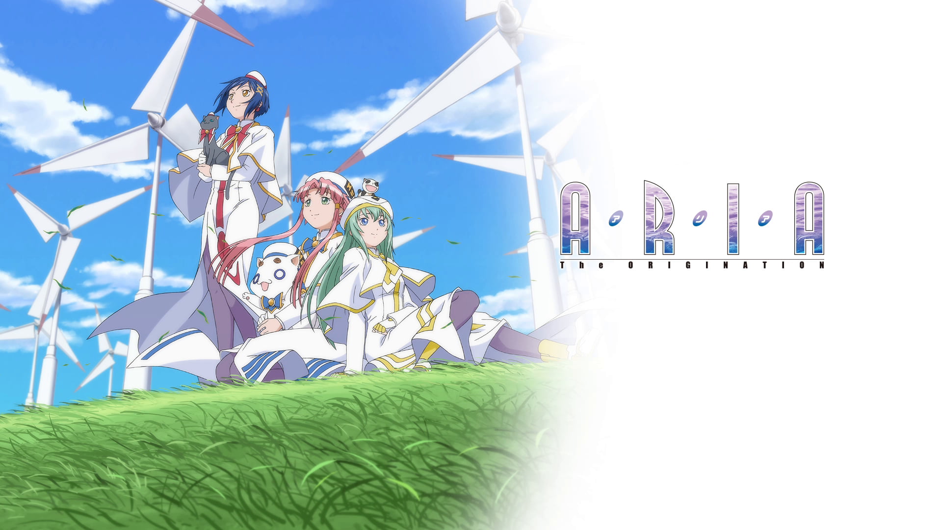 Alice Carroll, Mizunashi Akari, 1080P, Aria, Aria the Origination, Aika S. Granzchesta, HD Wallpaper