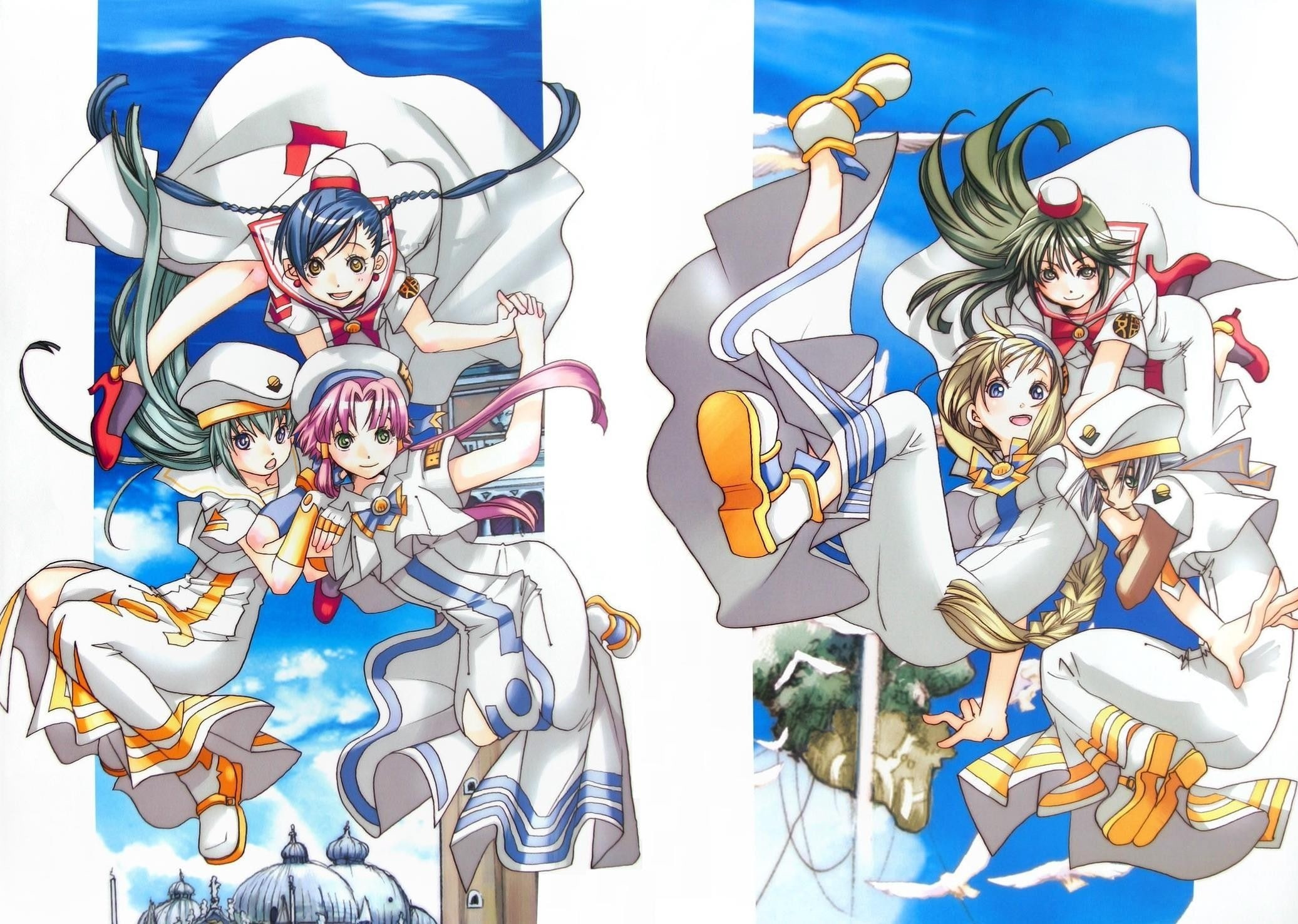 x, art, anime, alicia, carroll, florence, akari, mizunashi, Akira, glory, alice, Ferrari, aika, aria, 1080P, manga, athena, hd, HD Wallpaper