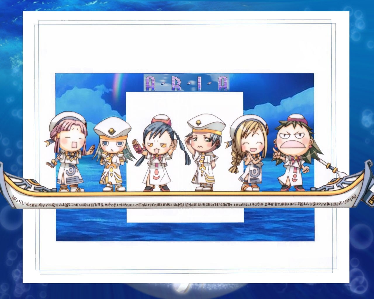 akari, chibi, art, alice, alicia, anime, aika, ferrari, Akira, athena, mizunashi, glory, manga, carroll, aria, 720P, florence, hd, HD Wallpaper