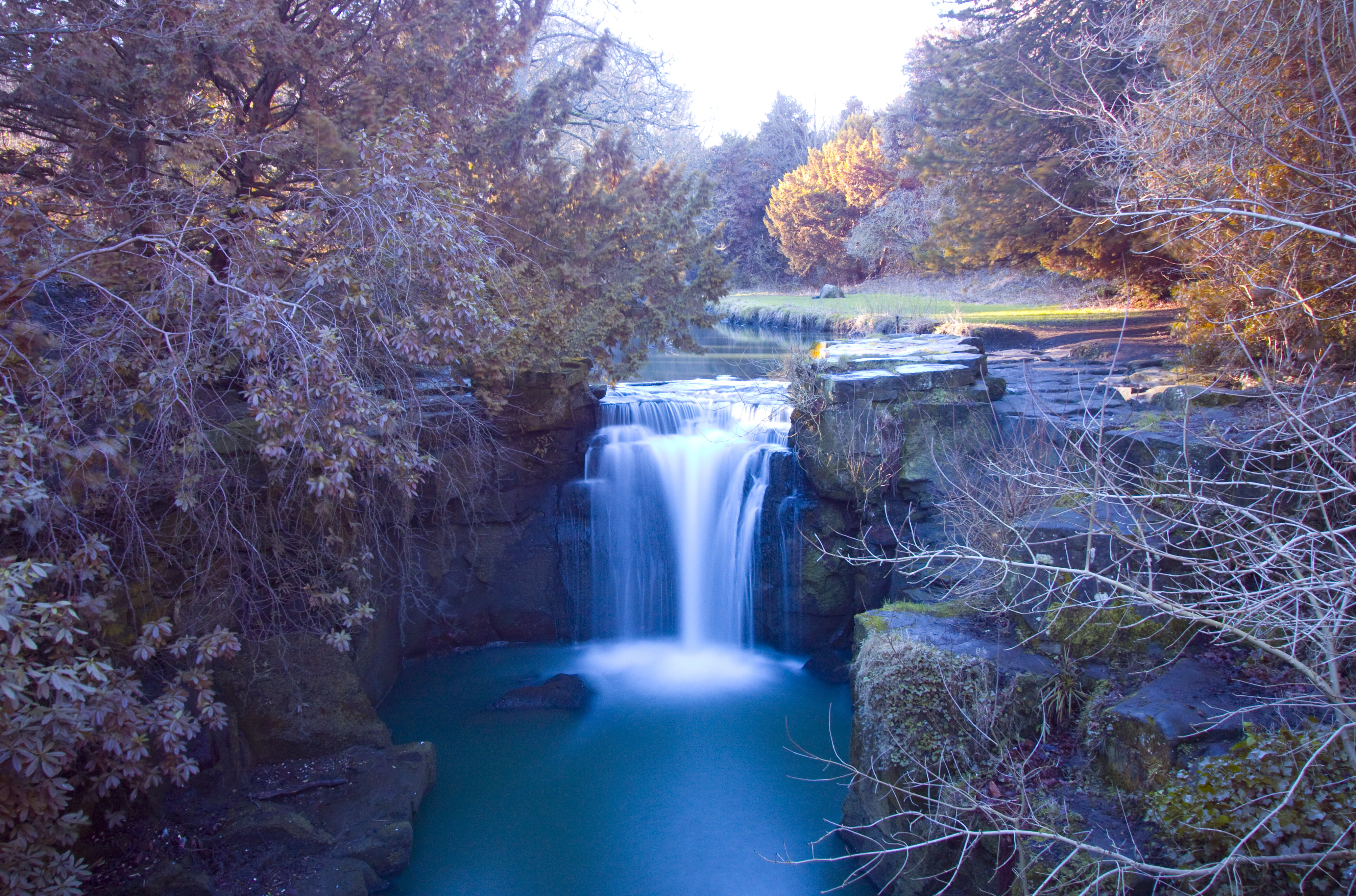 Jesmond  Dene, nature, longexposure, Water, shutter, Tyne and Wear, waterfalls, outdoors, house, 4K, falling, tree, river, daytime, scenery, Mill House, HD Wallpaper