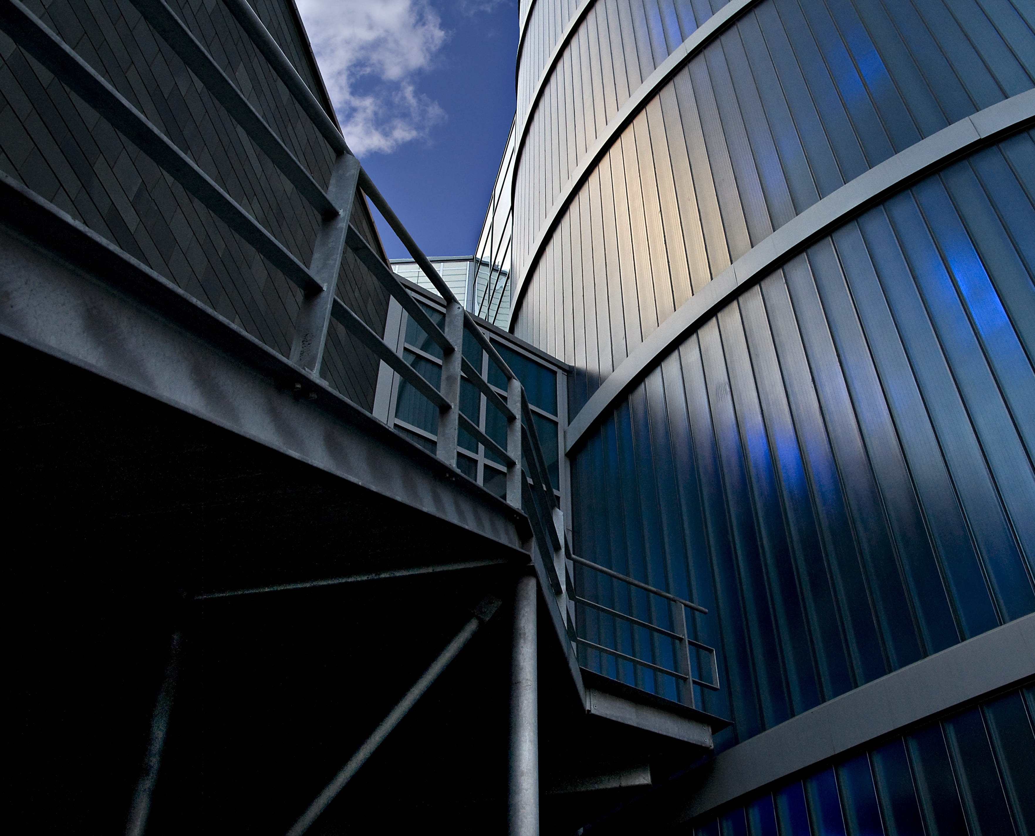 modern, silver colored, city, university, skyscraper, sky, pattern, sunlight, newcastle upon tyne, office building exterior, nature, outdoors, 2K, cloud - sky, HD Wallpaper