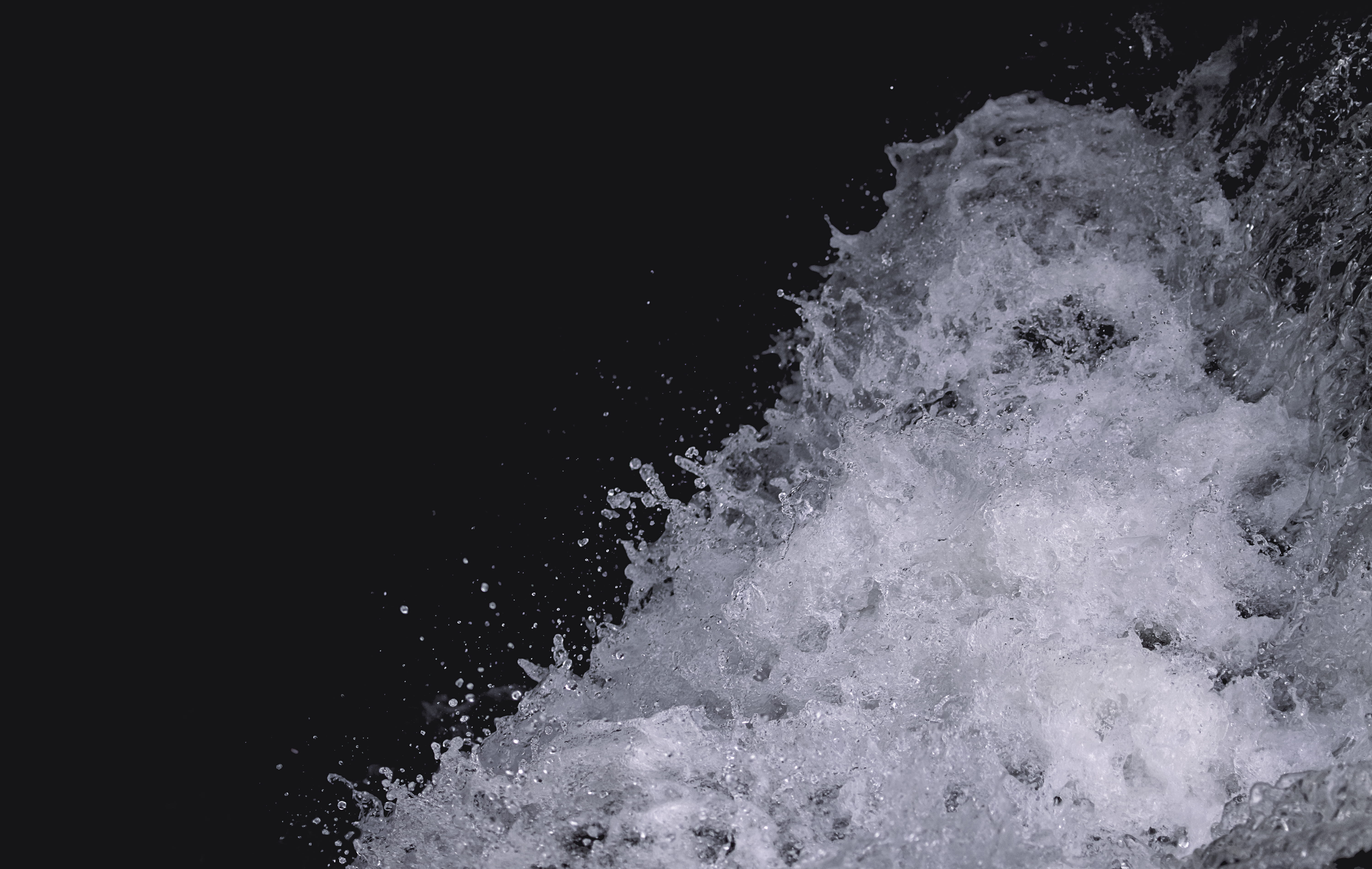 lake, wave, nature, sport, contrast, no people, motion, waterfall, sea, power, 5K, outdoors, dark, united kingdom, water, power in nature, white color, HD Wallpaper