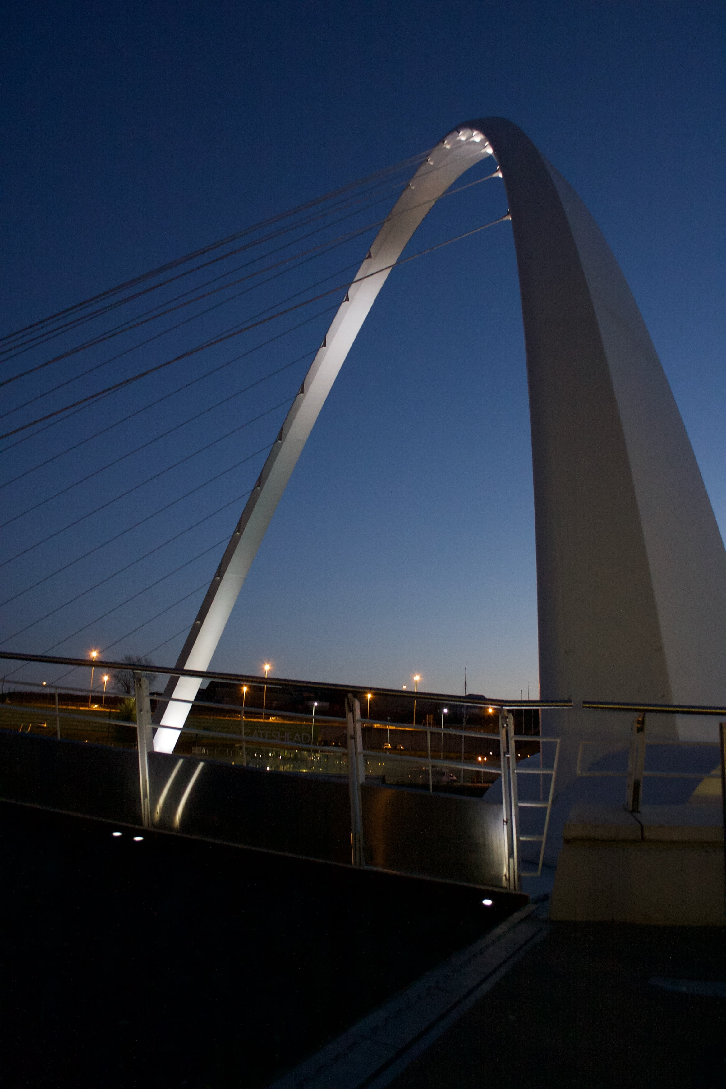 blue, no people, motion, cable, day, bridge, connection, 2K, river tyne, newcastle upon tyne, nature, architecture, clear sky, bridge - Man Made Structure, Phone HD Wallpaper