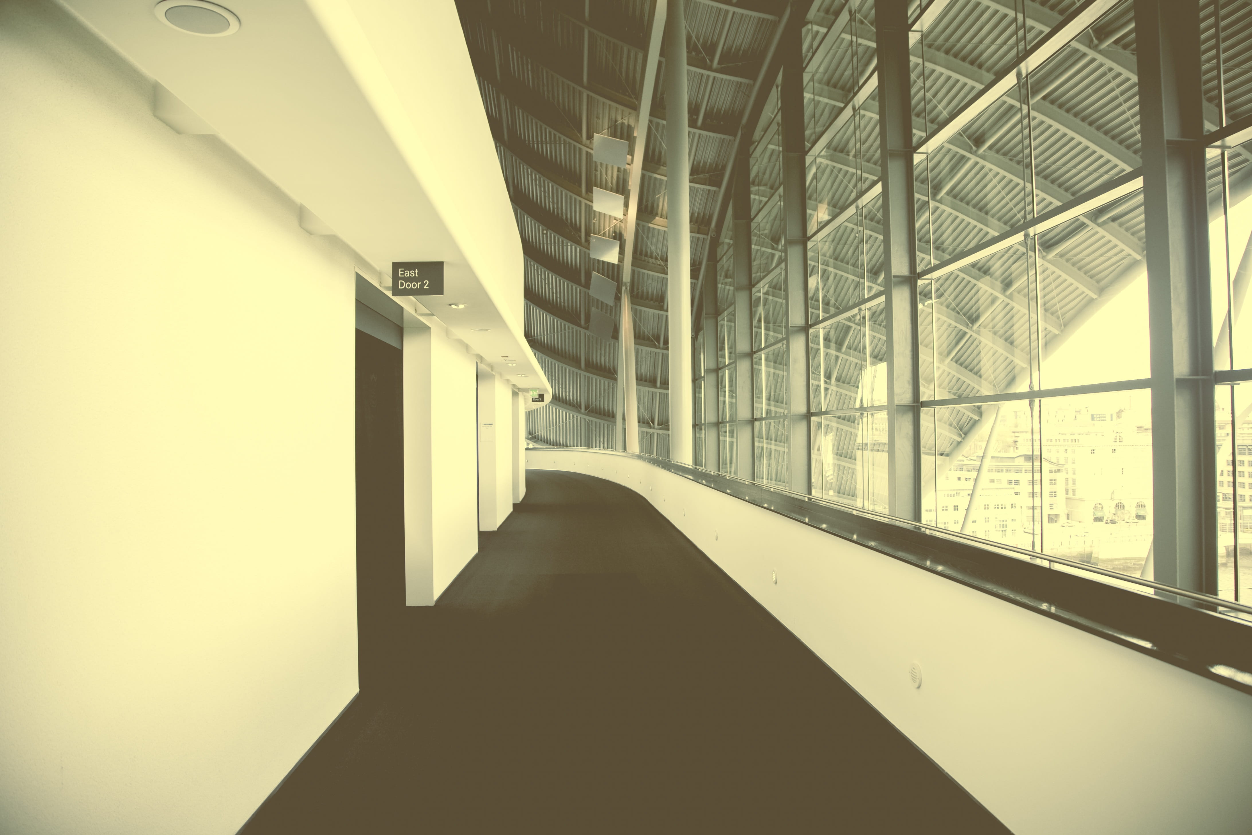 illuminated, indoors, say, no people, day, upon, modern, culture, theater, window, building, say gateshead, tyne, Newcastle Upon Tyne, transparent, built structure, HD Wallpaper