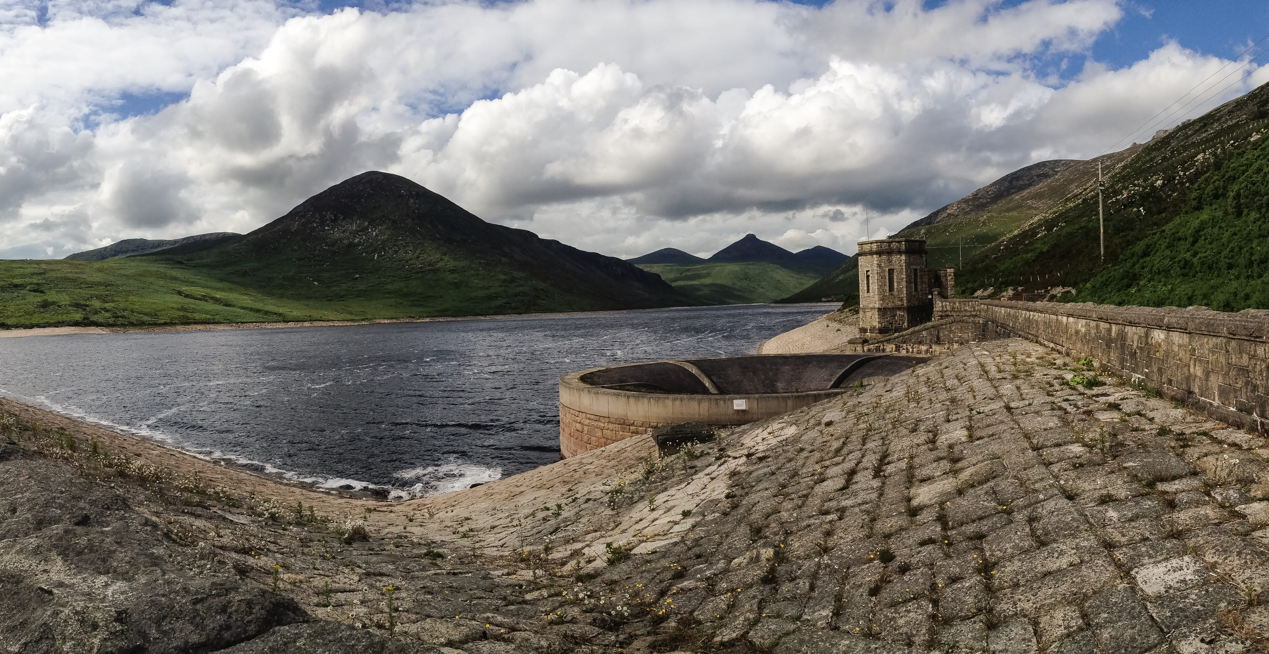 Belfast, ulster, hills, sky, catchment, Ireland, mountains, mountain, non-urban scene, Uk, clear, lake, architecture, clouds, reservoir, silent, tourism, HD Wallpaper
