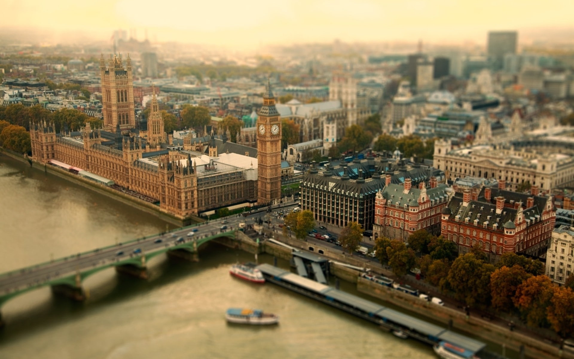 houses, big, x, ben, art, hd, cityscapes, tiltshift, 1080P, architecture, parliament, london, HD Wallpaper