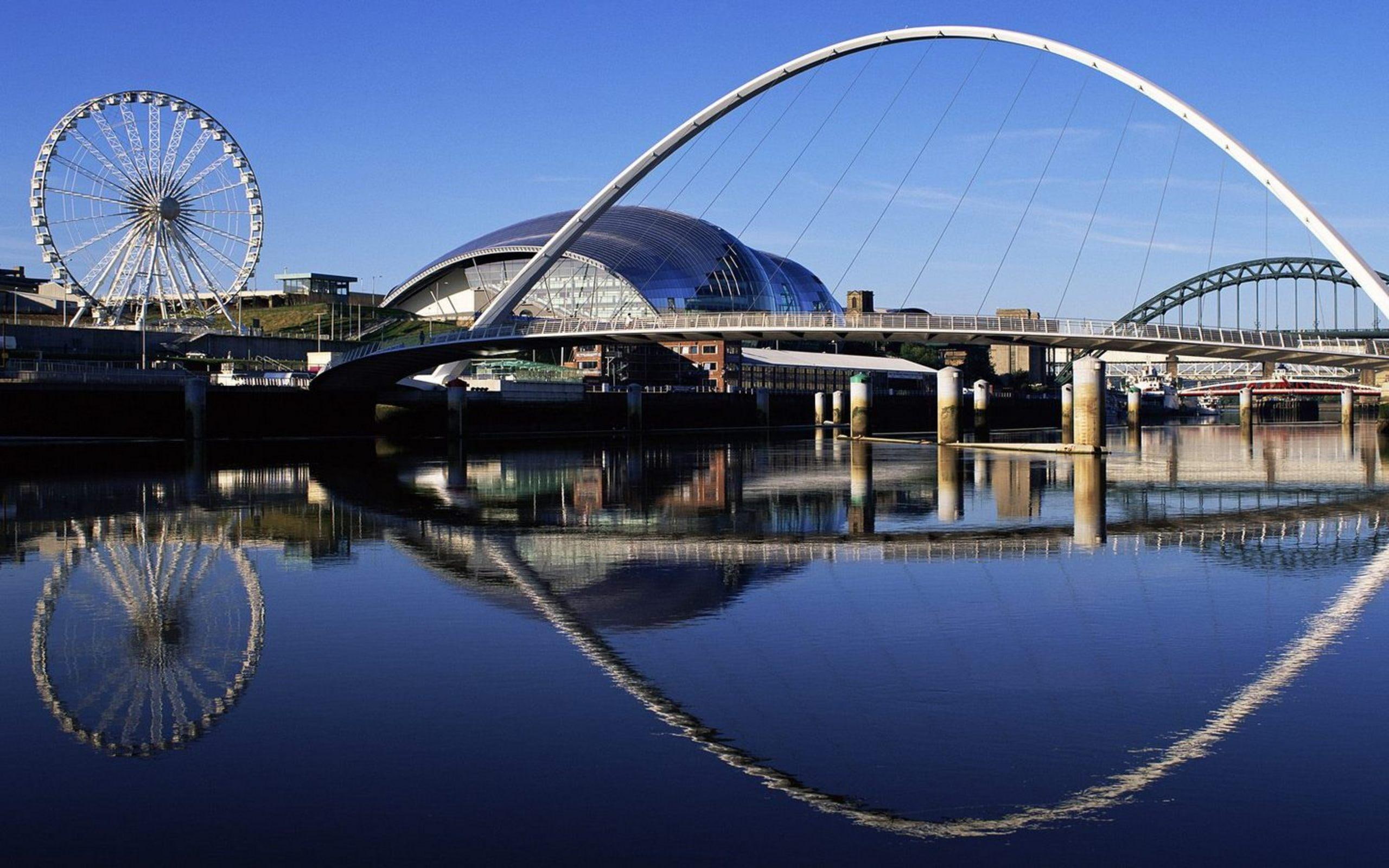 bridge, england, widescreen, millennium, 2K, travel and world, HD Wallpaper